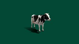 Dairy Cow (low poly)