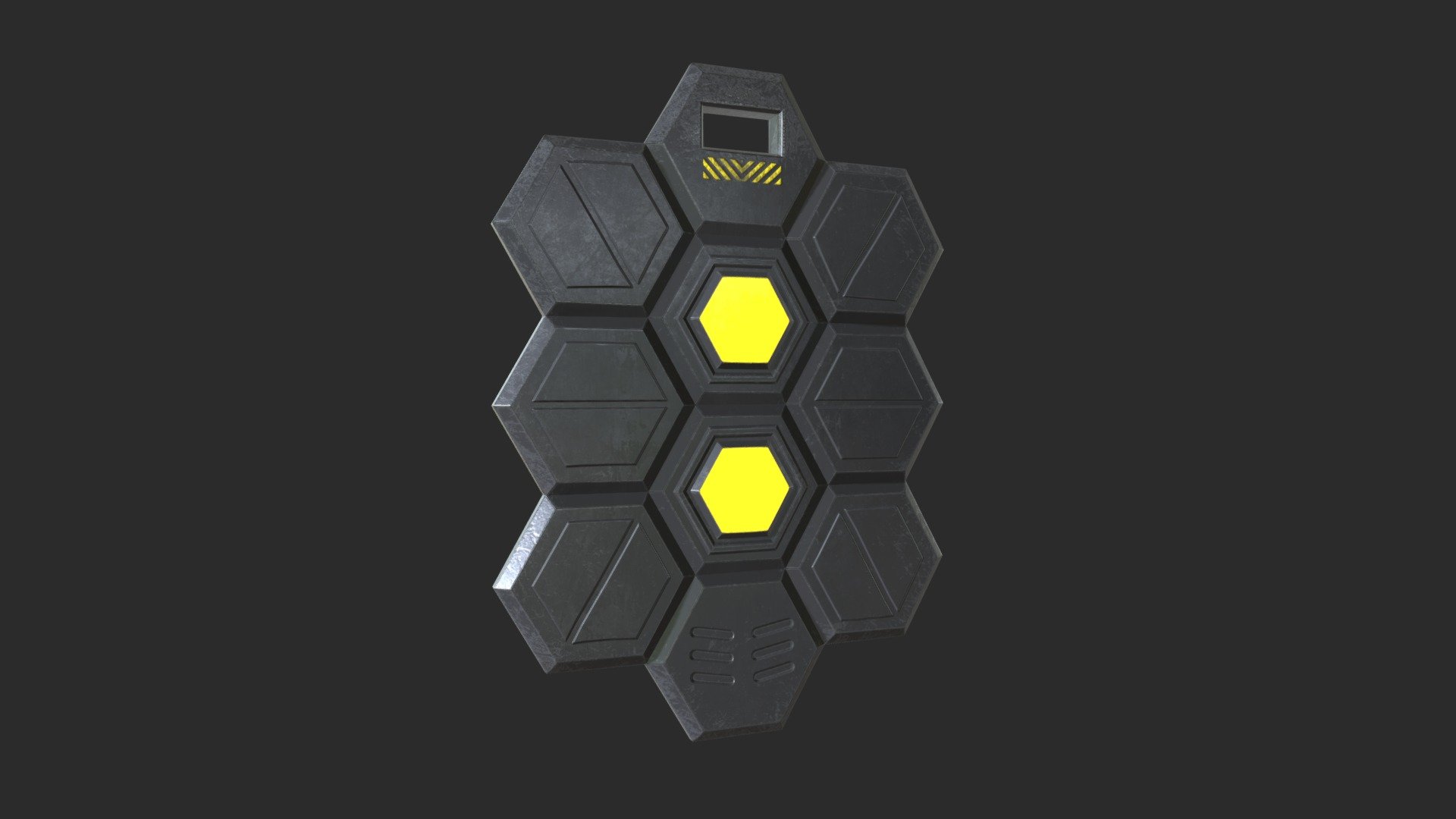 Sci-Fi Shield 4 Low-poly 3D model 3d model