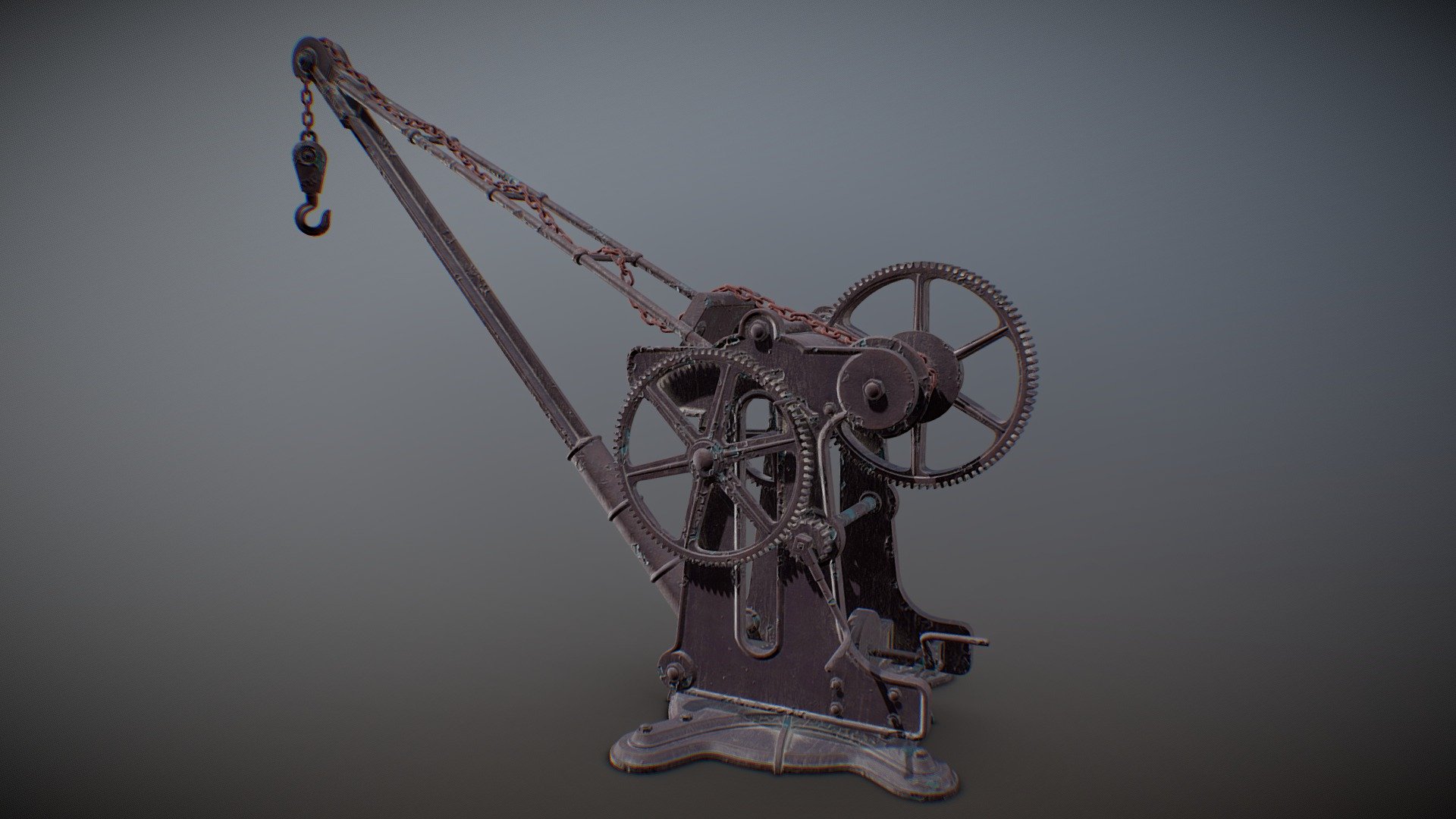 Victorian Manual Crane 3d model