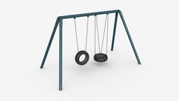 Outdoor tire swing 02