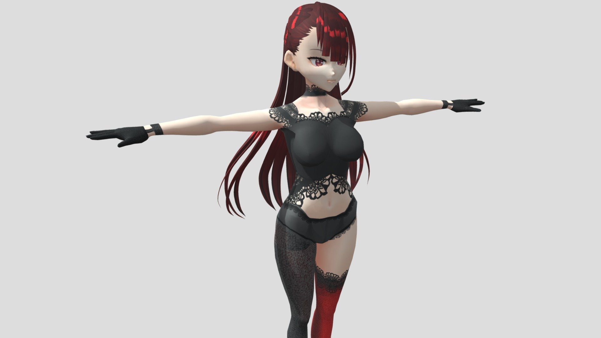 【Anime Character】Bloodthirsty (Evo/Unity 3D) 3d model