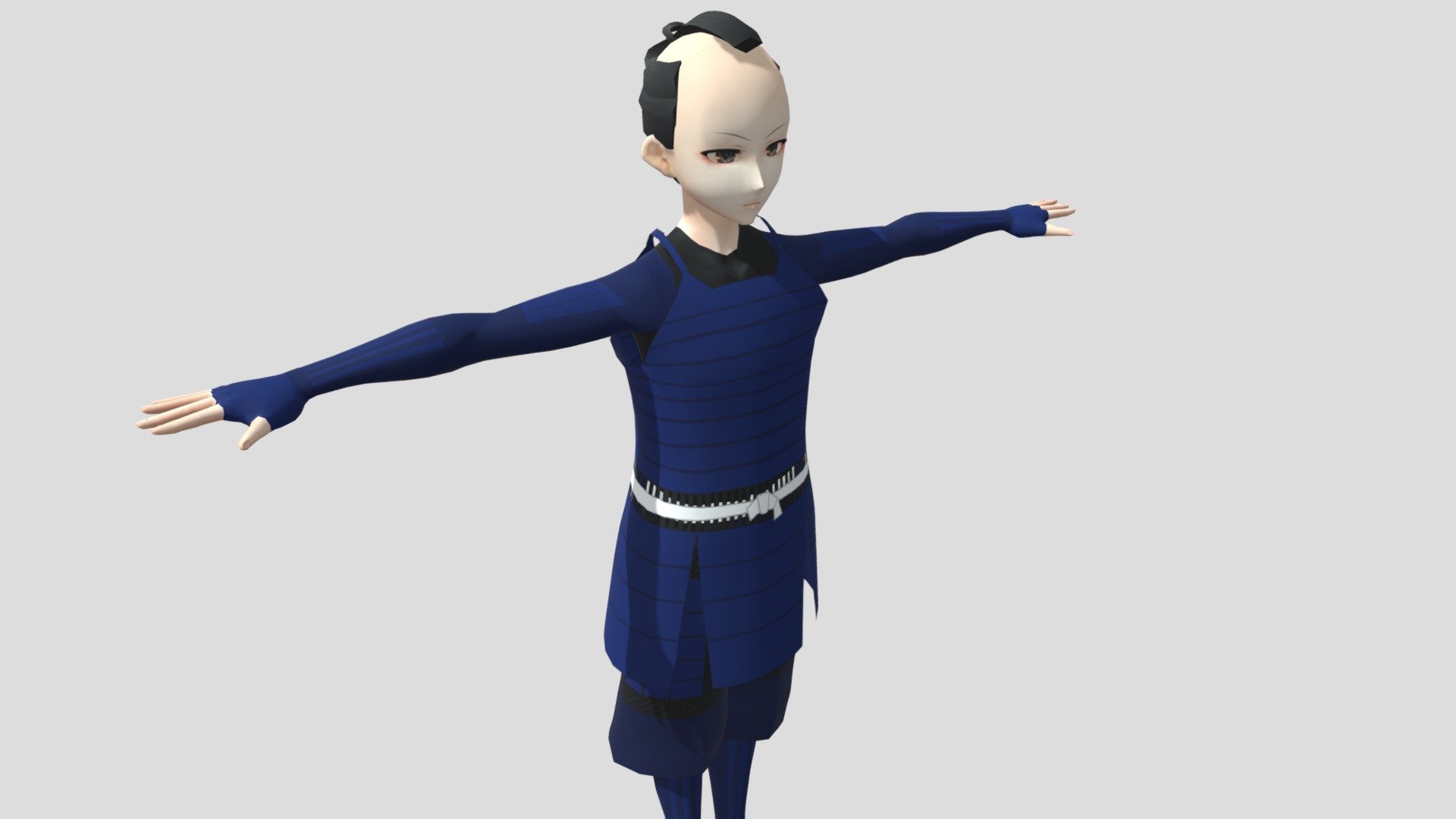 【Anime Character】Samurai (Unity 3D) 3d model