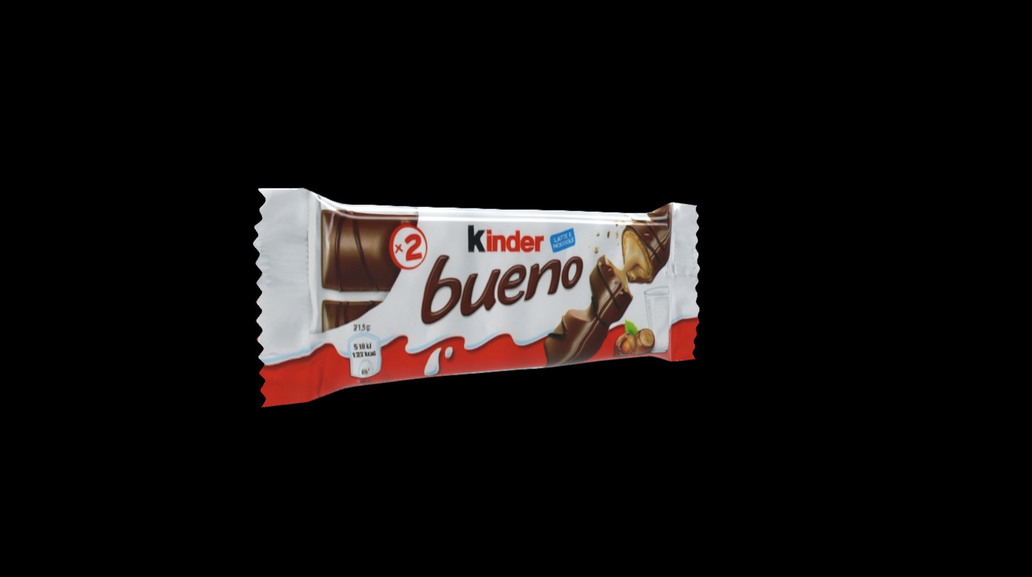 Kinder bueno test 3d model