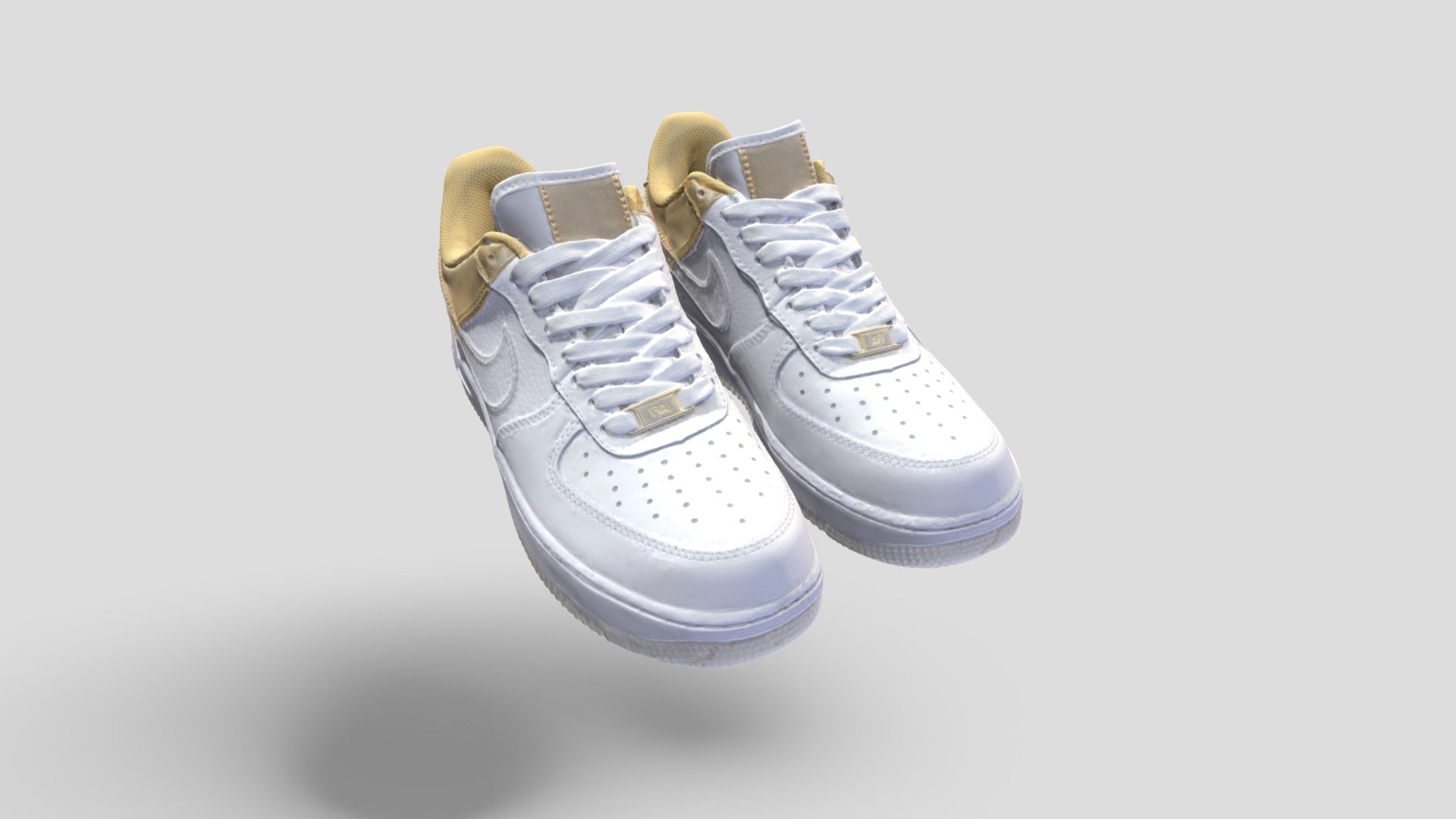 001215 Nike Air force white 3d model