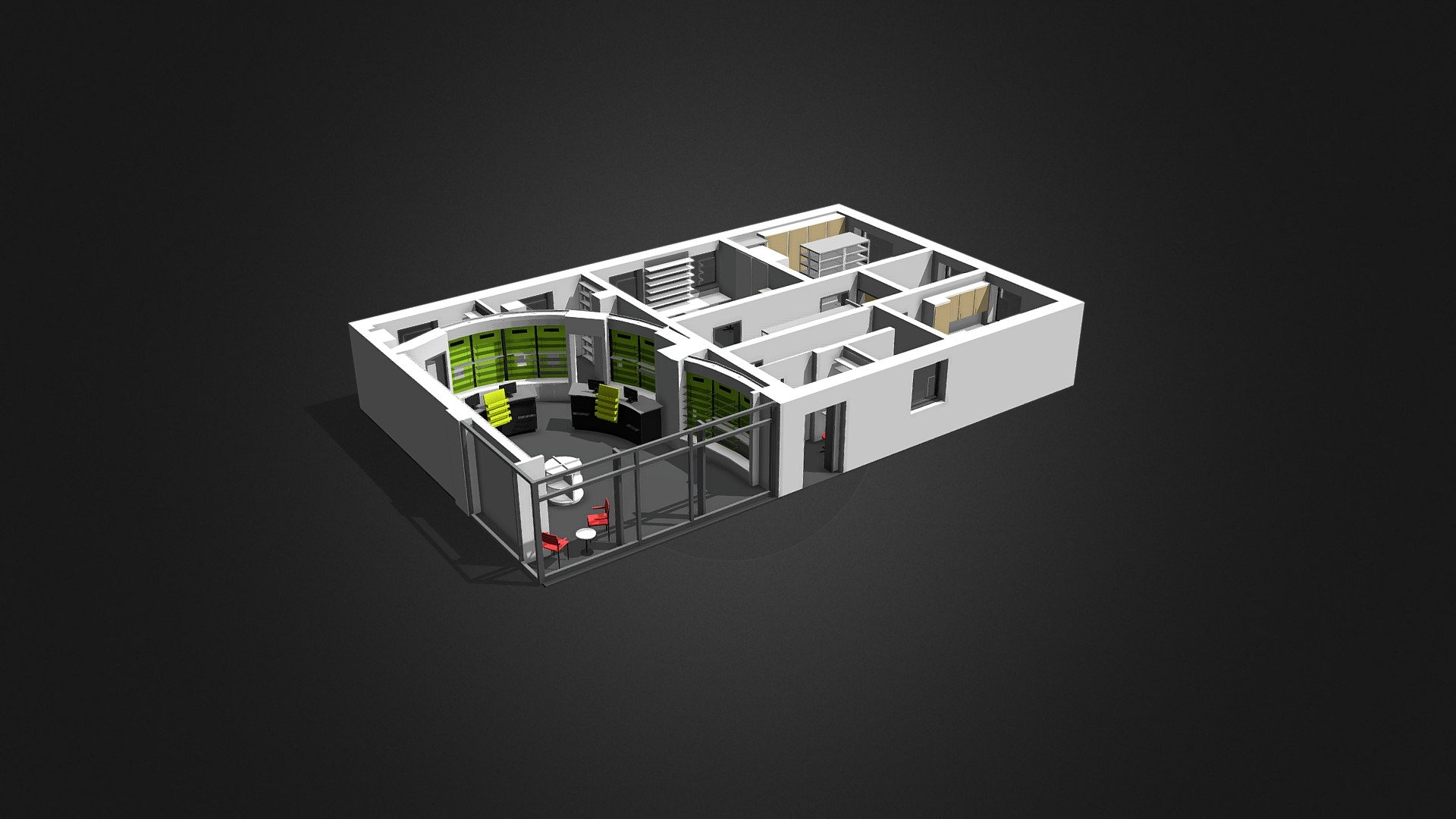 Pharmacy 3d model