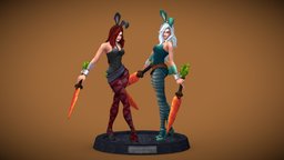 Battlebunny Katarina | LoL Custom Skin