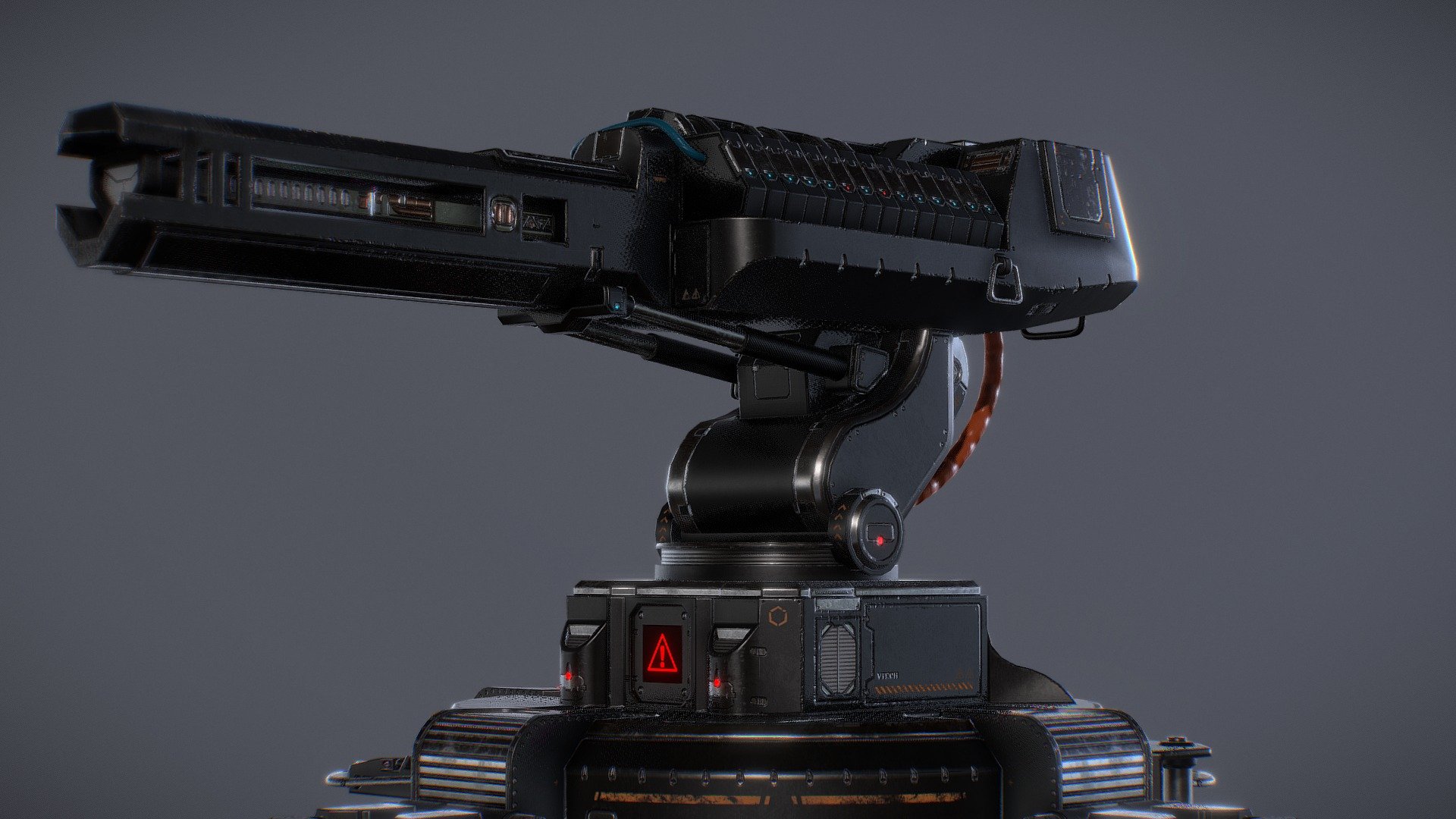 The Gauss Turret 3d model