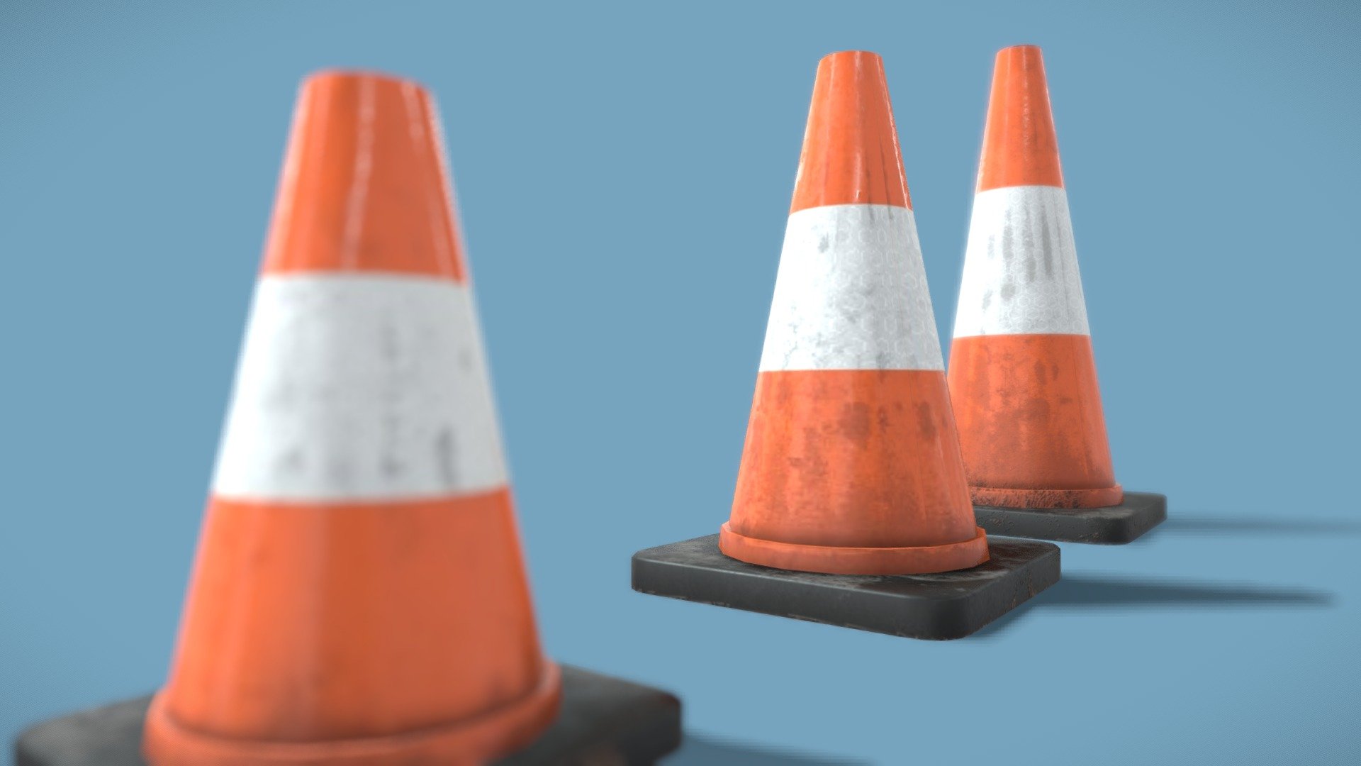 Traffic Cones 3d model