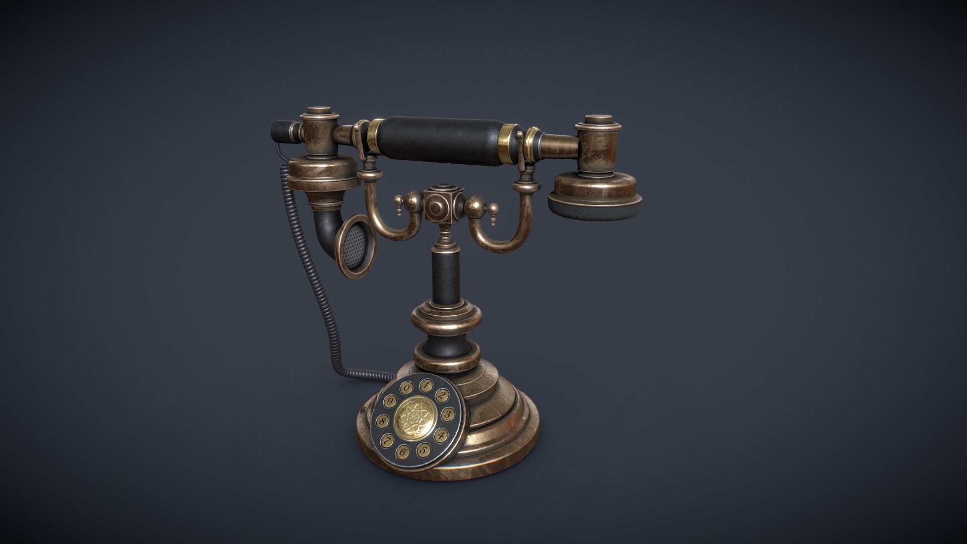 Antique_Phone_Victorian 3d model