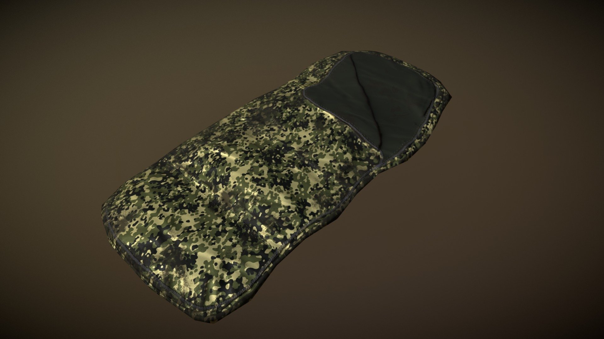 Military Sleeping Bag 3d model