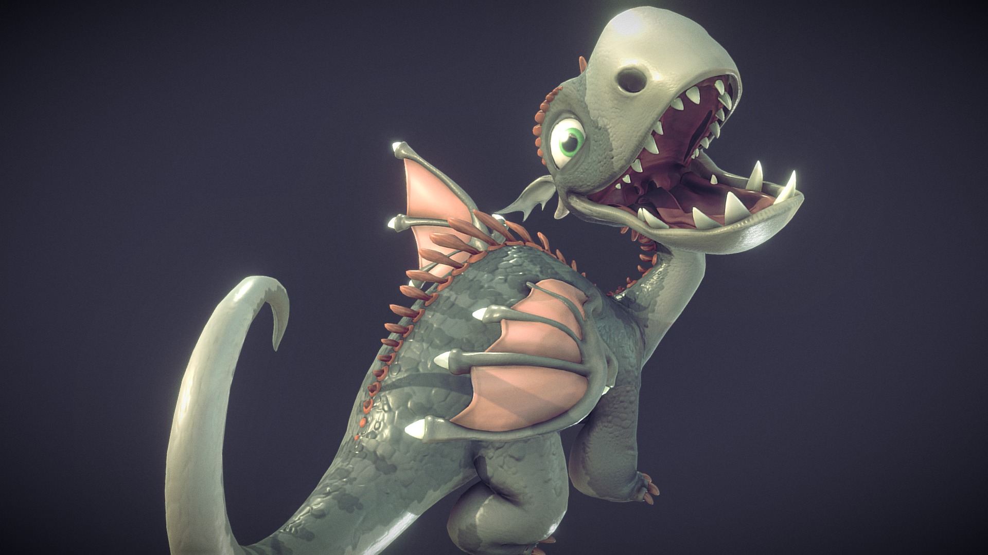 Lil Dragon Model and Rig 3d model