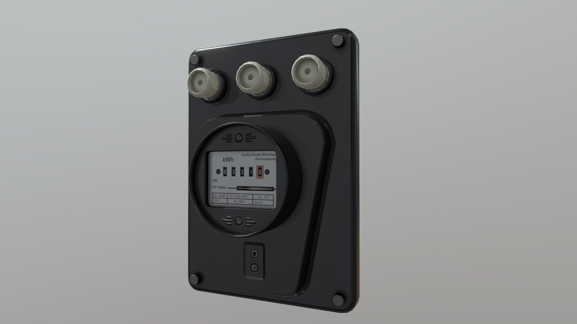 Game Art: Electric Counter 3d model