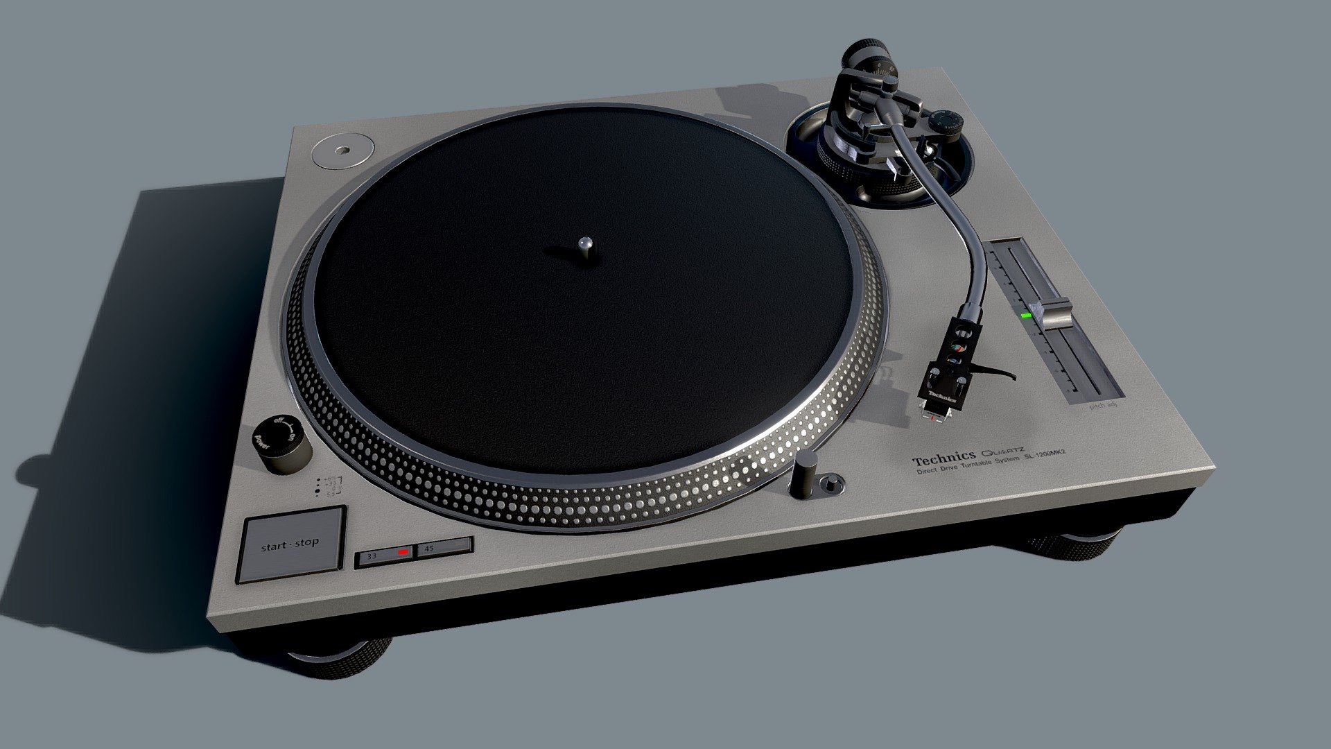 Technics SL1200 MK2 Turntable 3d model