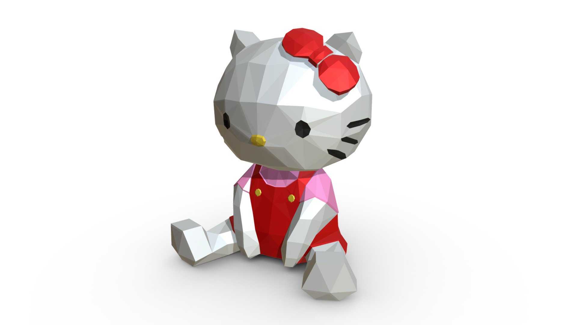 Hello Kitty Figure 3d model