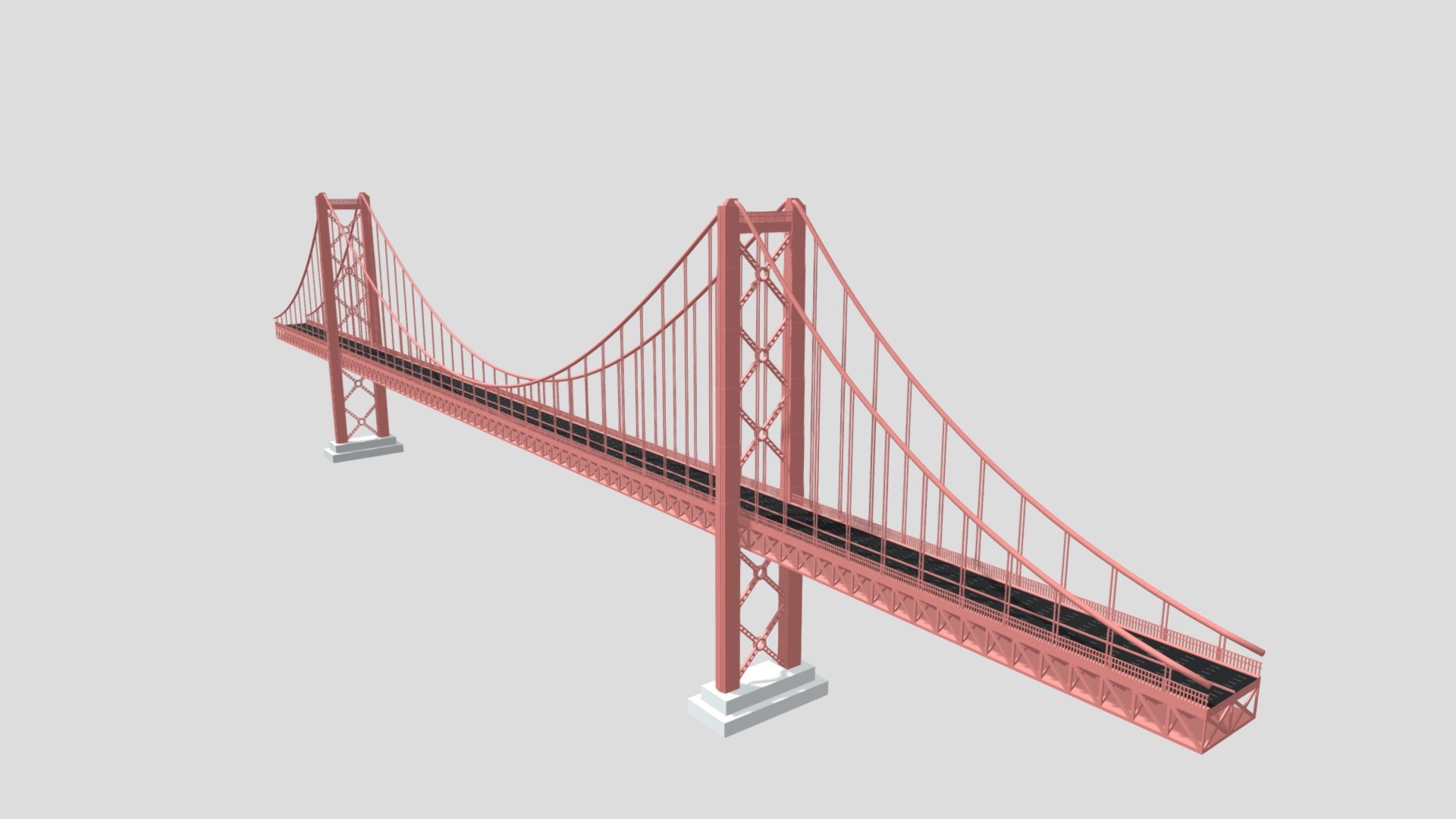 Golden Gate Bridge 3d model