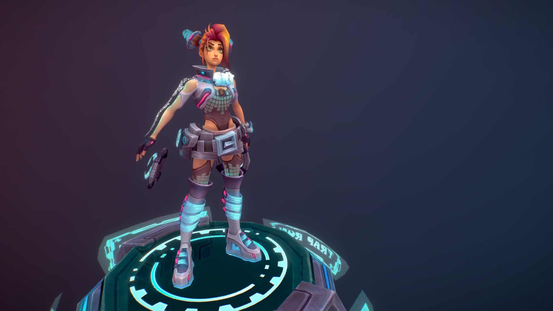 Trap Run | Sky Blade Posed 3d model