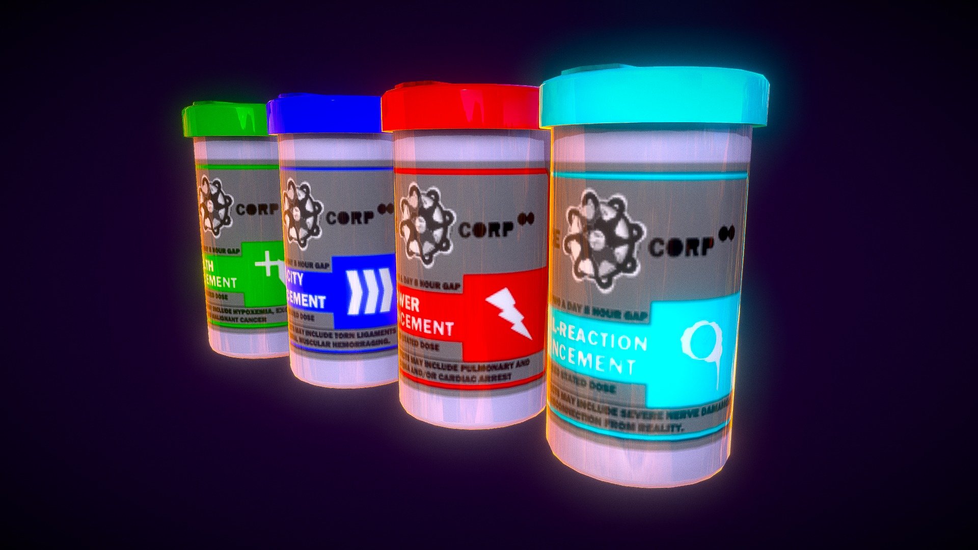 Pills 3d model