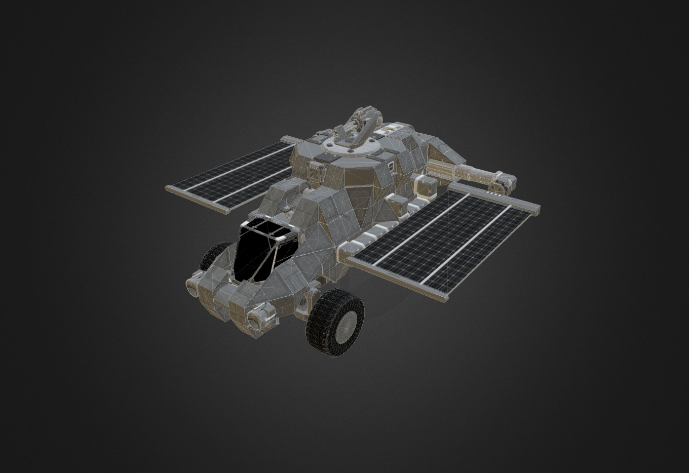 Solar- Scout Rover (Extended) 3d model