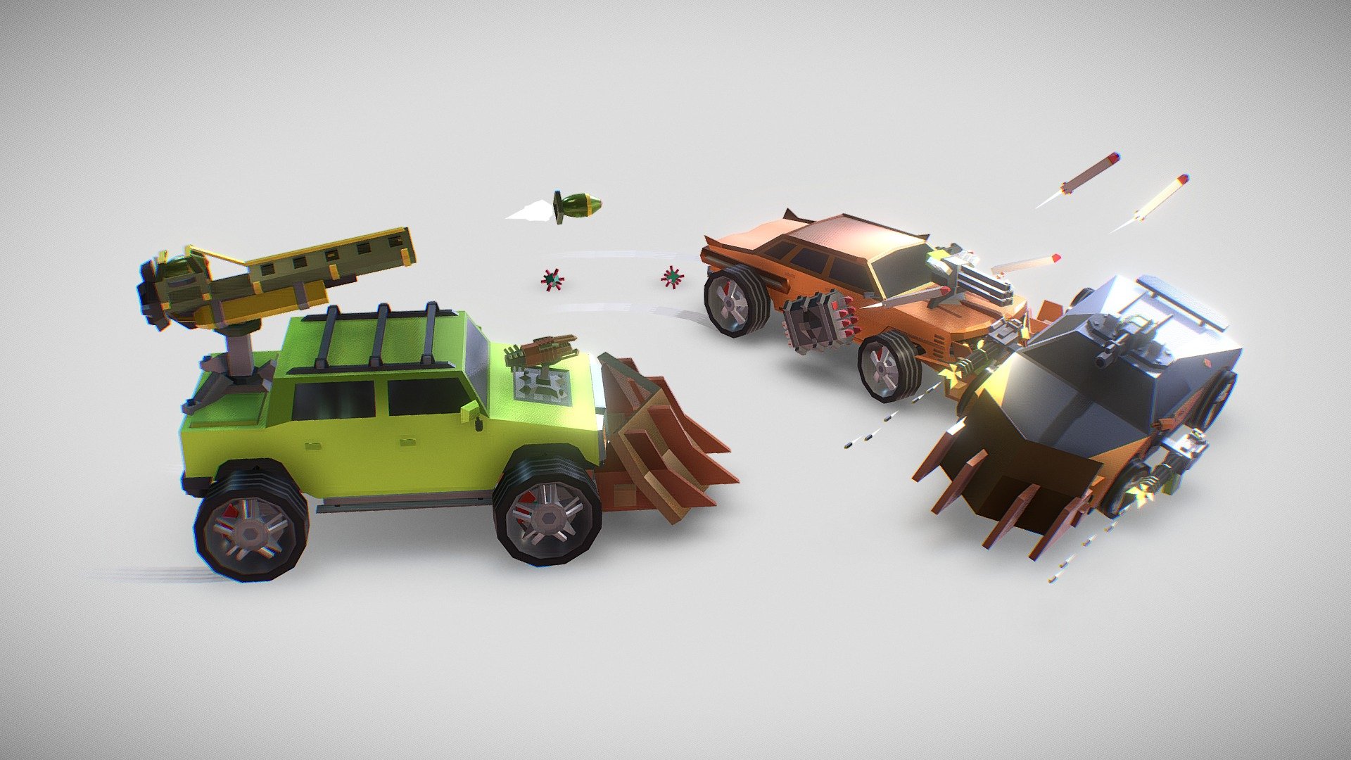 Battle Royale Car 3d model