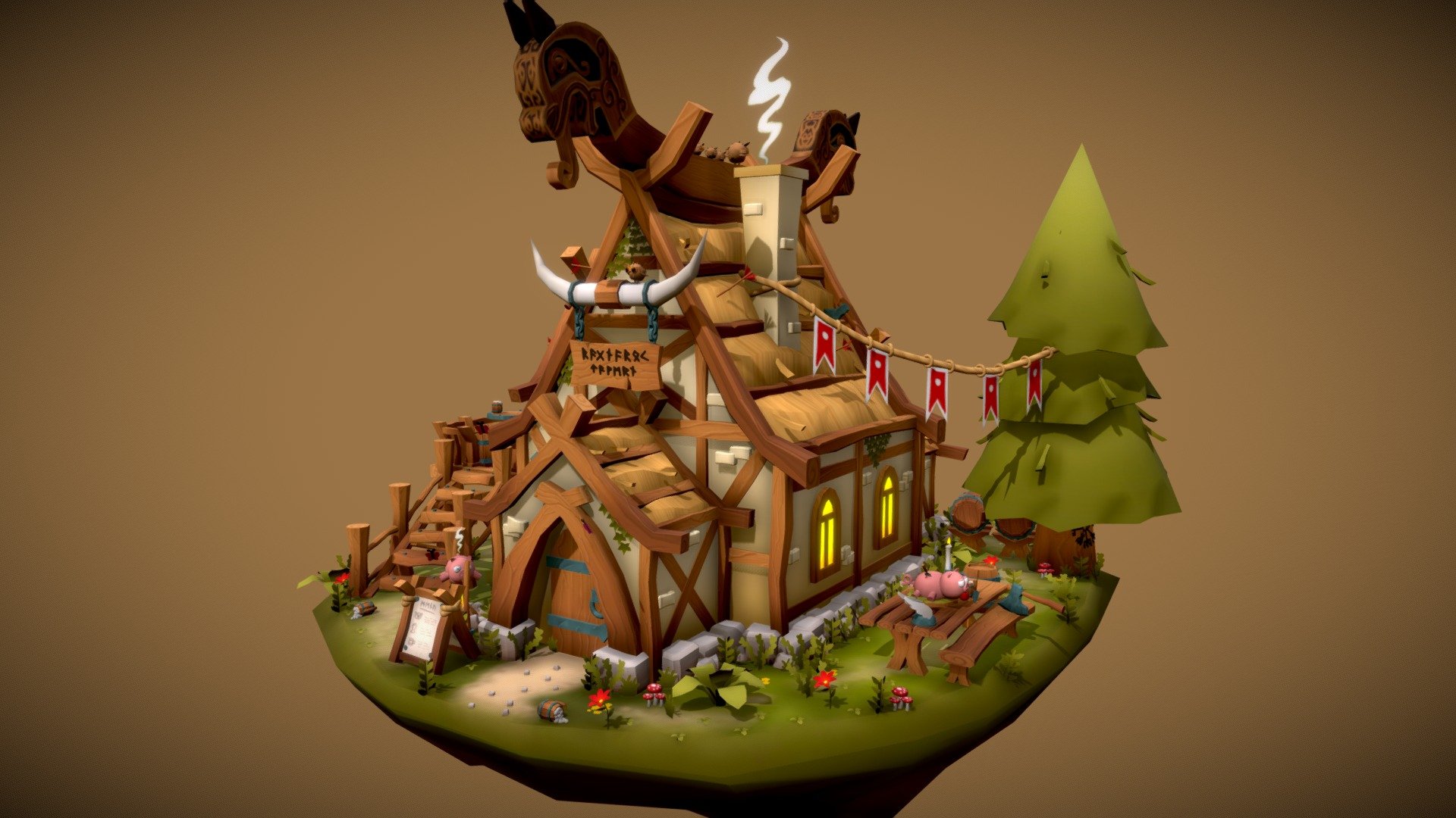 Ragnarok Tavern 3d model