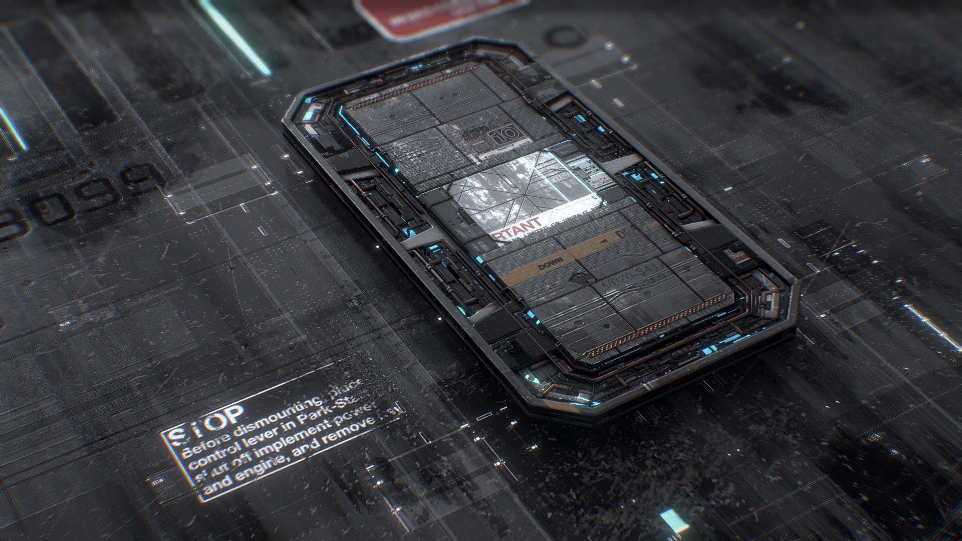 Microchip 3d model