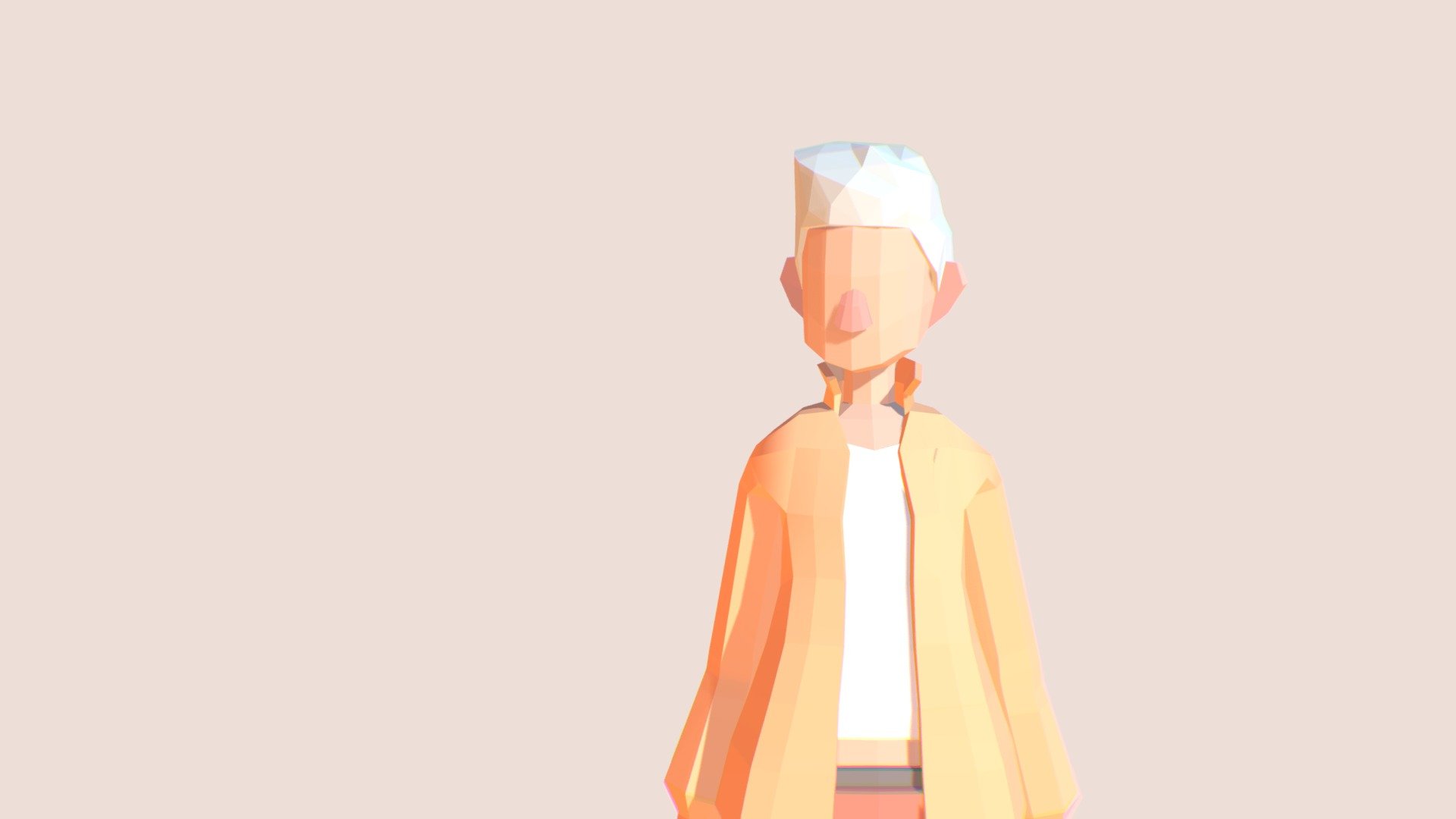 Abel | Lowpoly Character 3d model