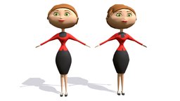 Cartoon Woman Character