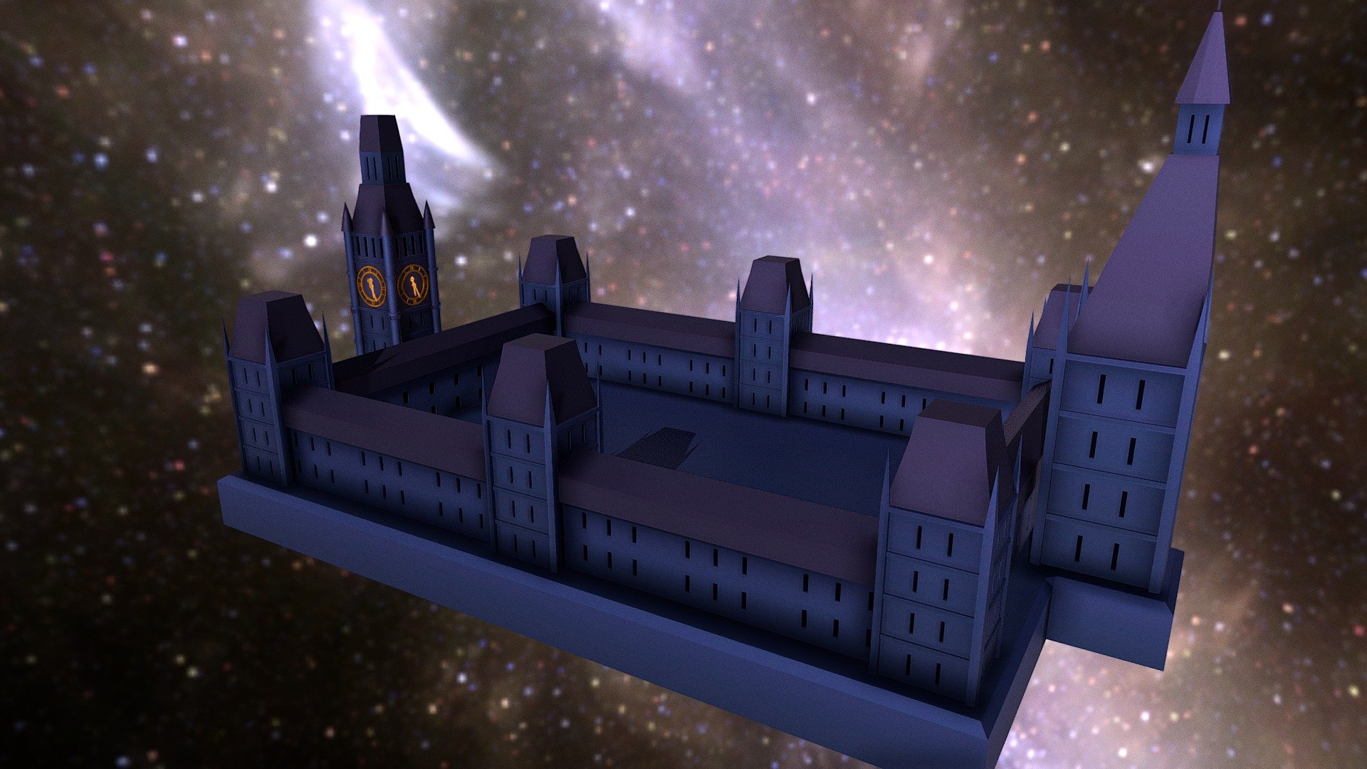 Clock Tower Prison (Yugioh) 3d model