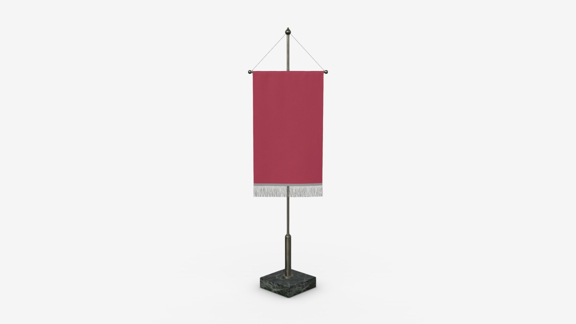 Desk pennant on spire 3d model