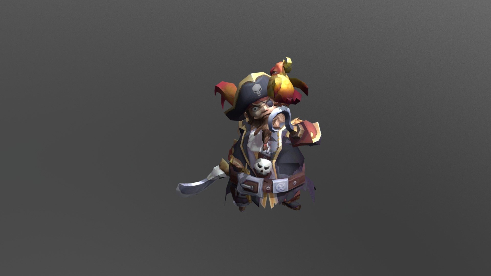 Pirate Demo 3d model