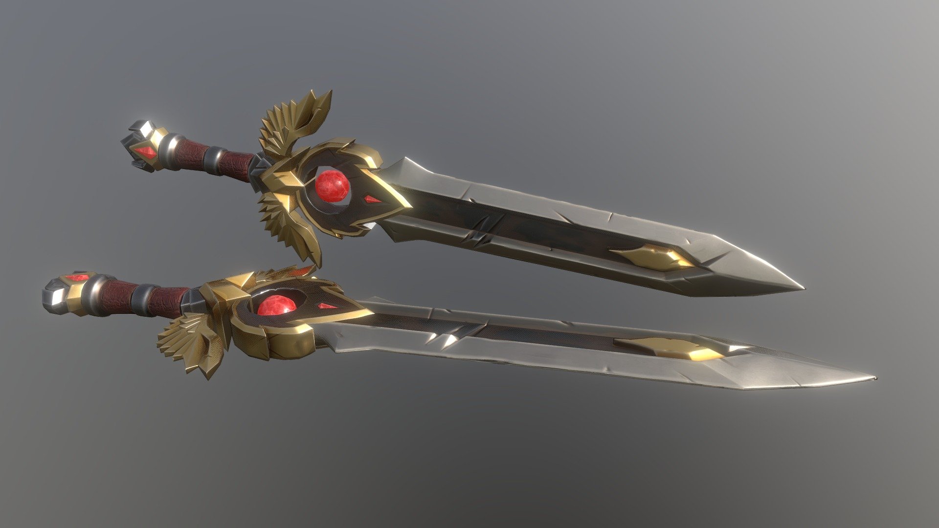 Stylized sword 3d model