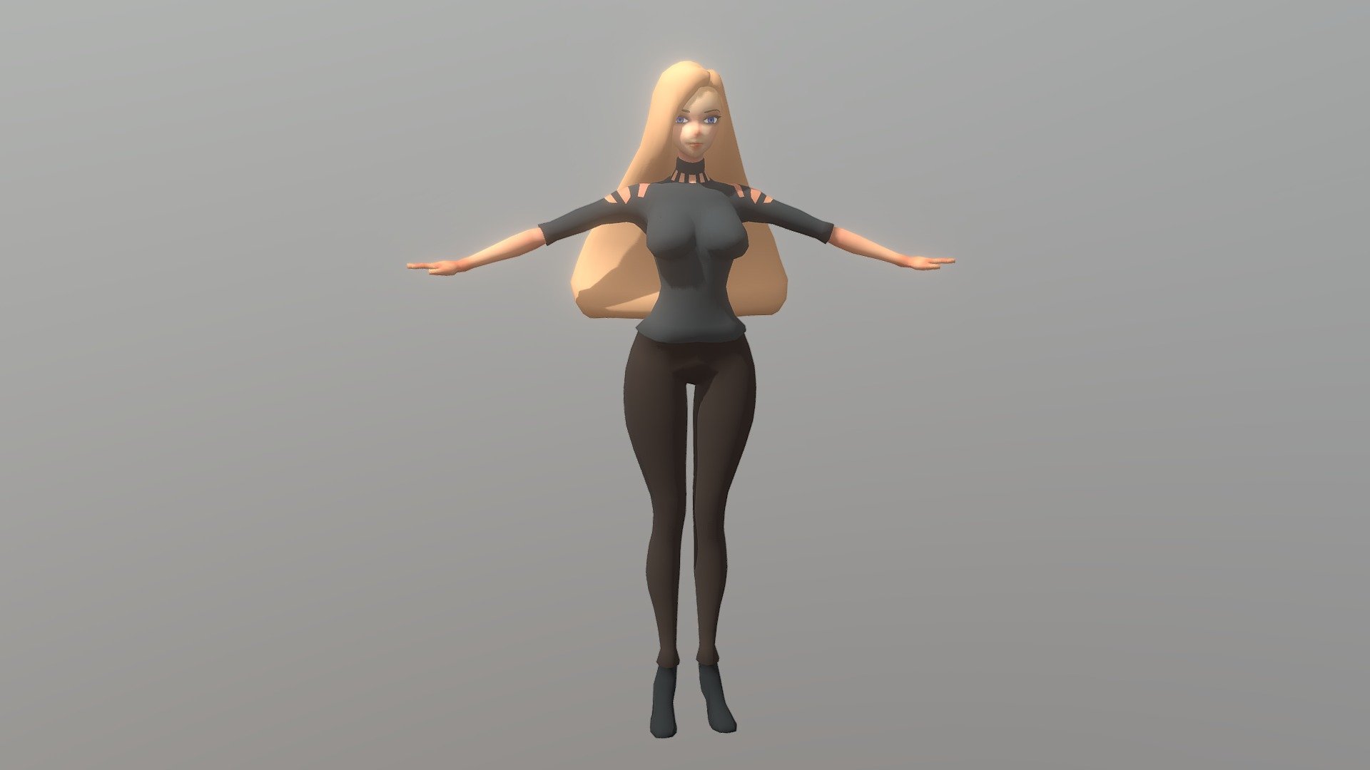 Anime Woman 3d model