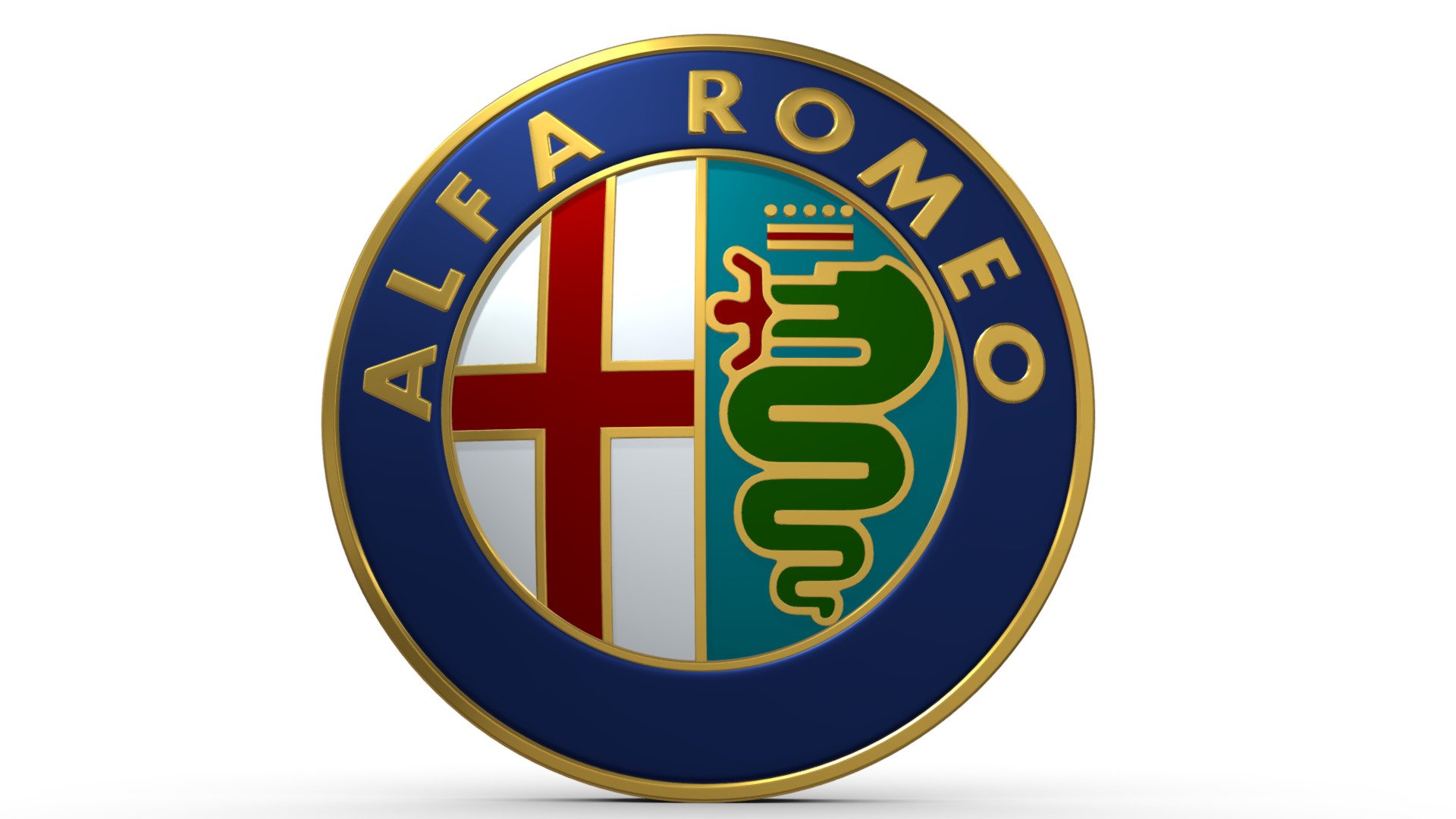 Alfa Romeo Logo 2 3d model