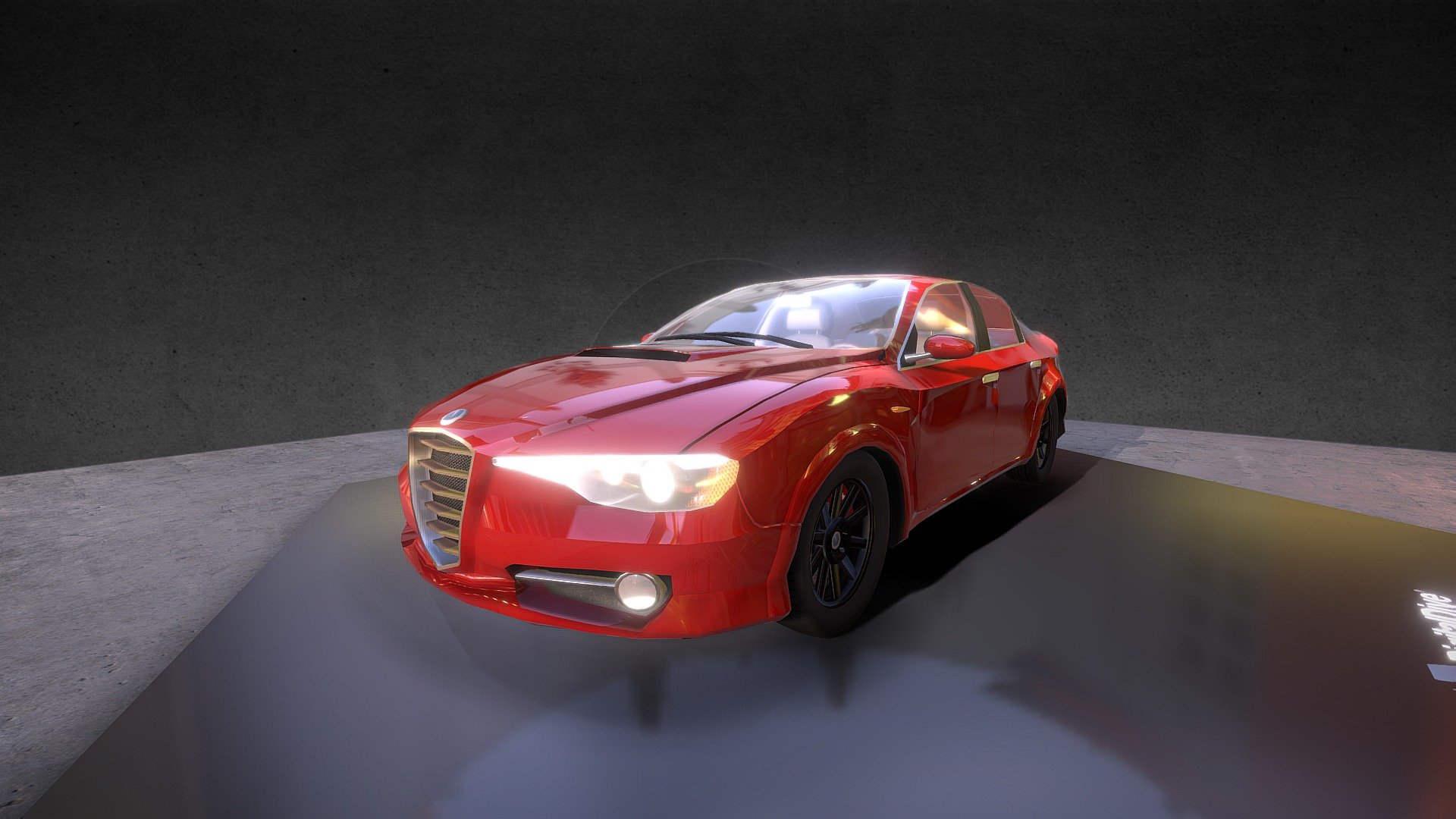 Drivable Cars: Sedan 3d model