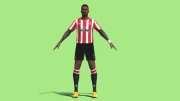 3D Rigged Ivan Toney Brentford