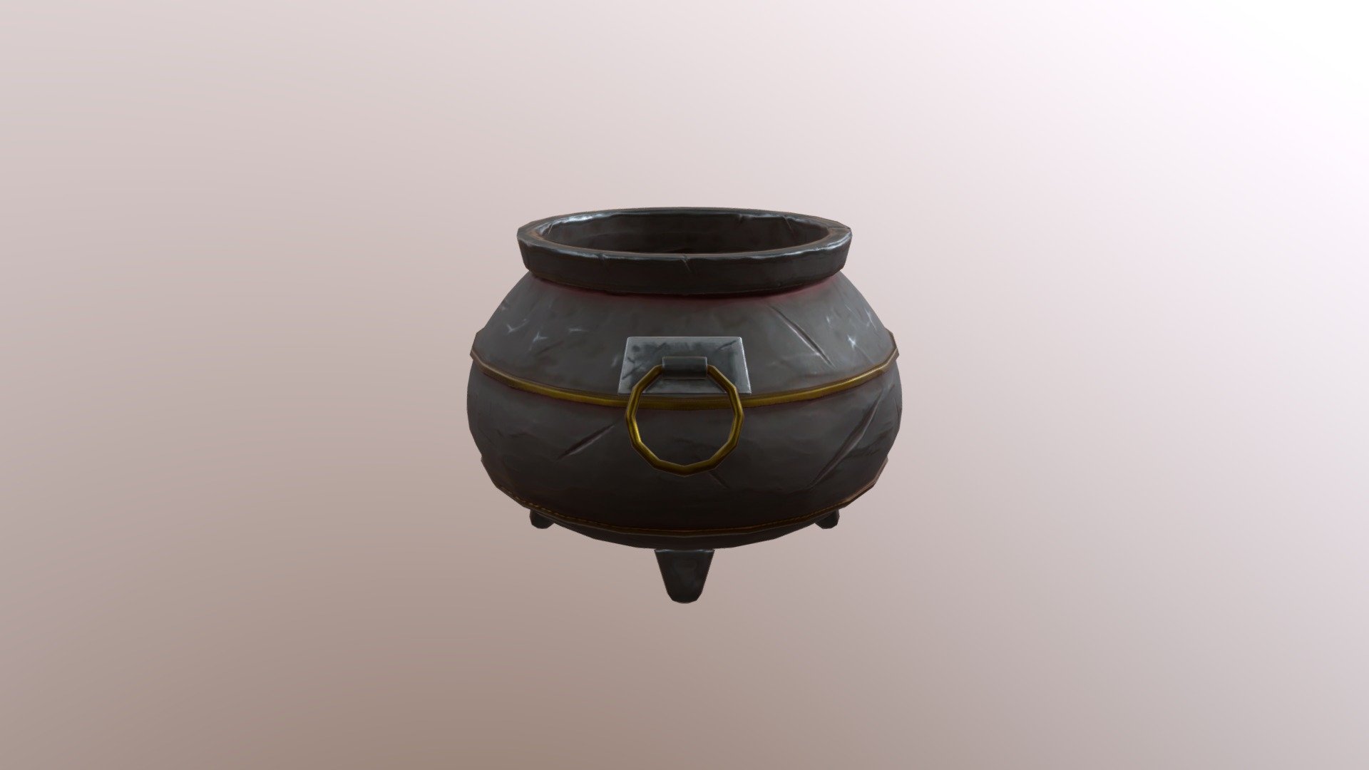 Stylized Cauldron 1 3d model