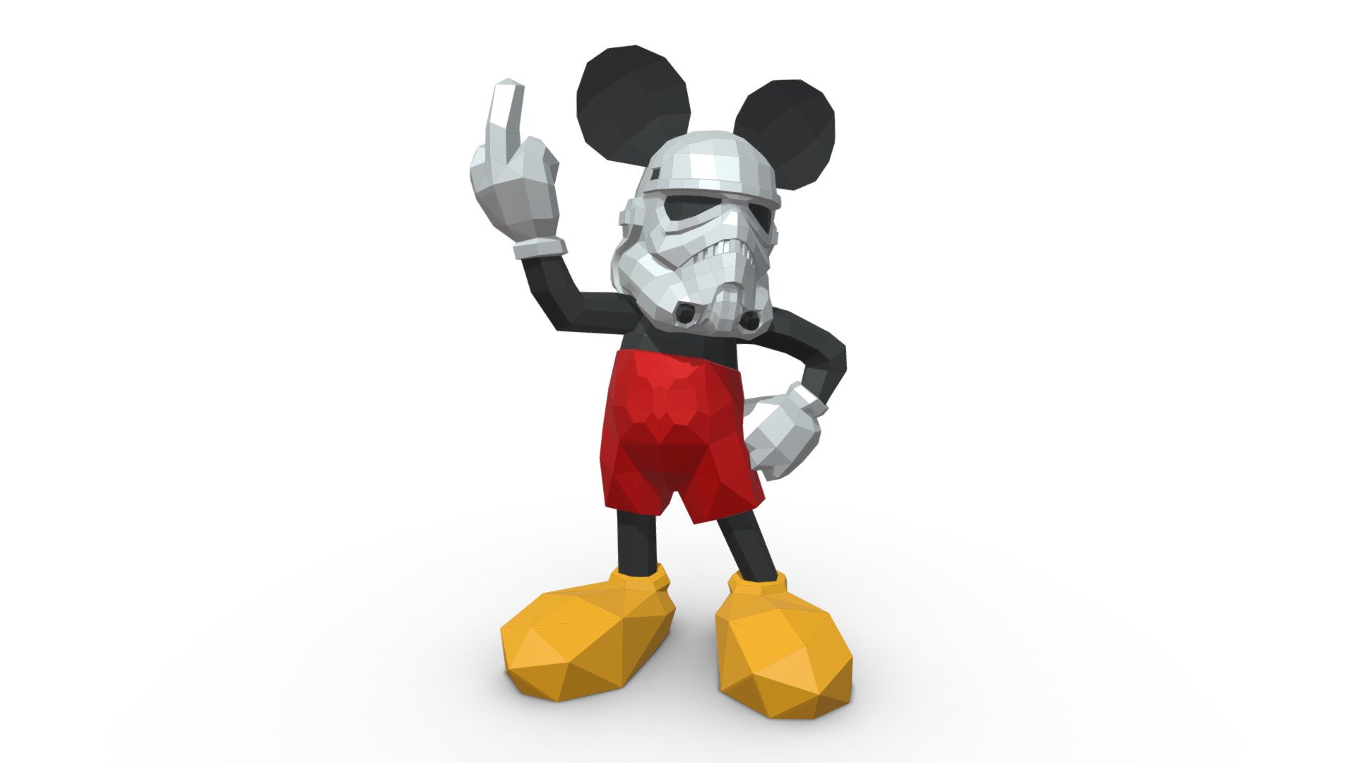 Mickey Mouse Figure 3d model