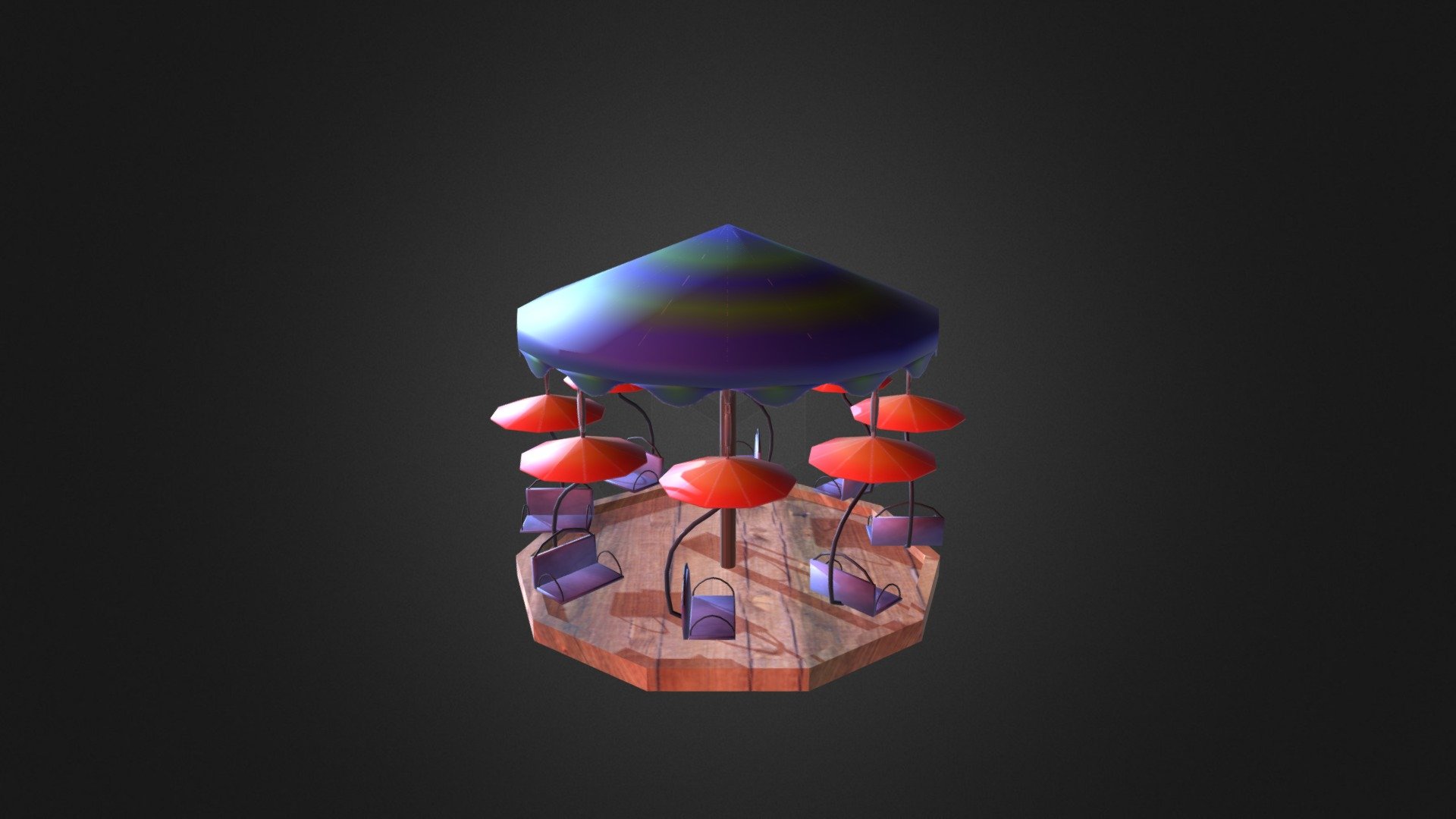 carousel 3d model