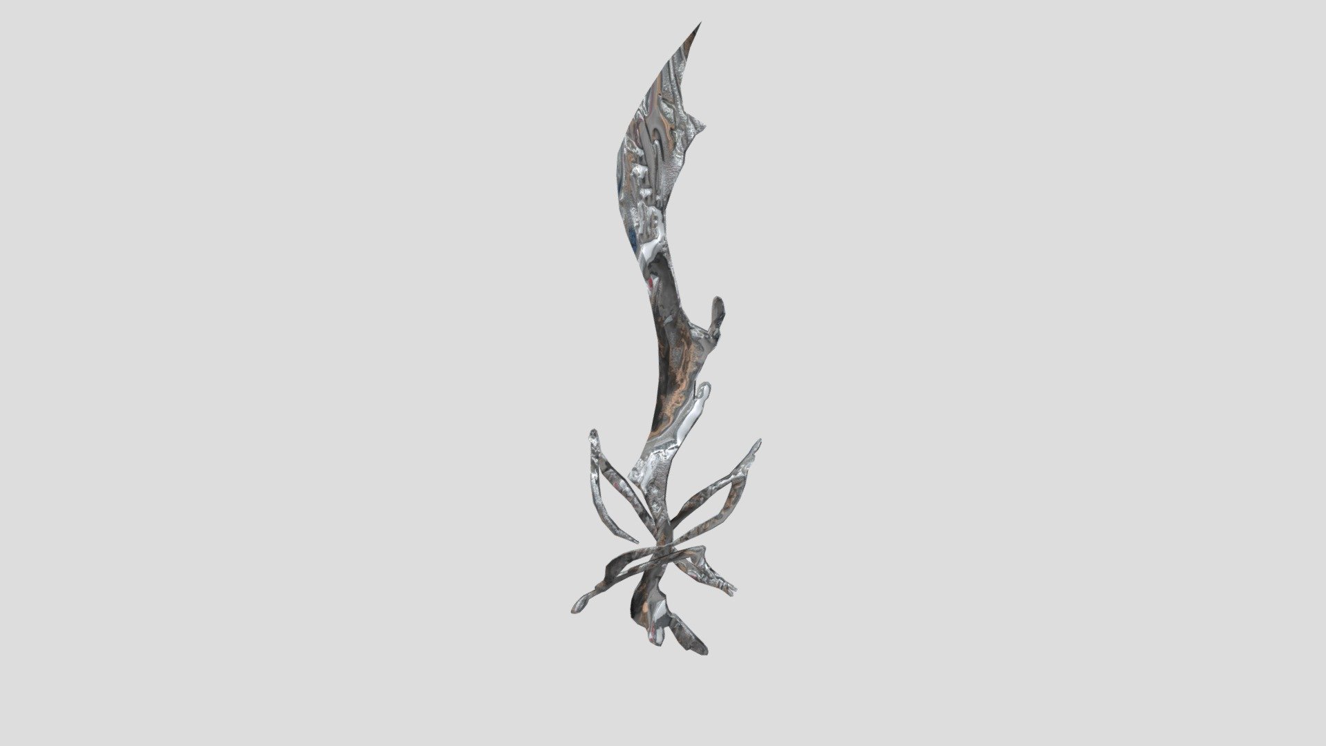 Meryls Second Silver Butterfly Sword 3d model