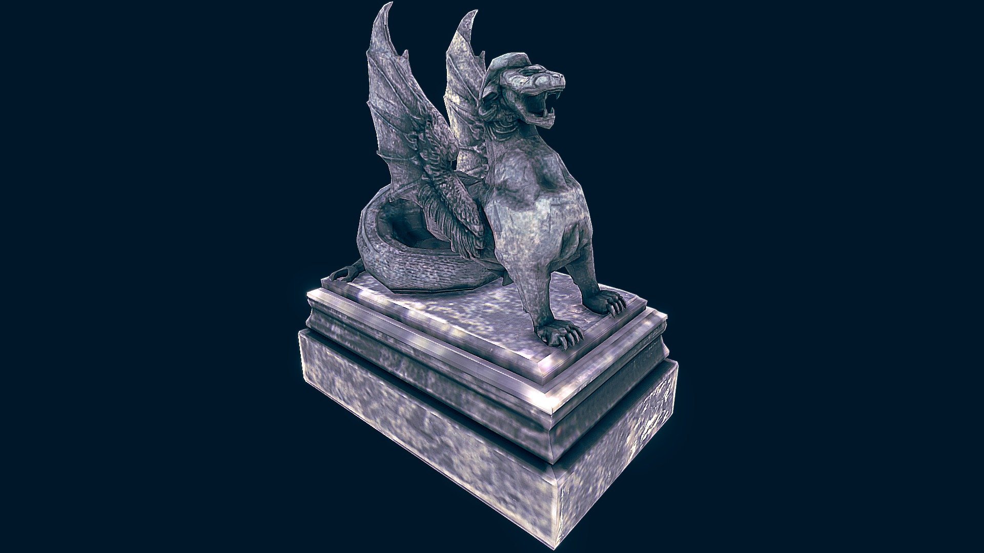 Griffon Statue 3d model