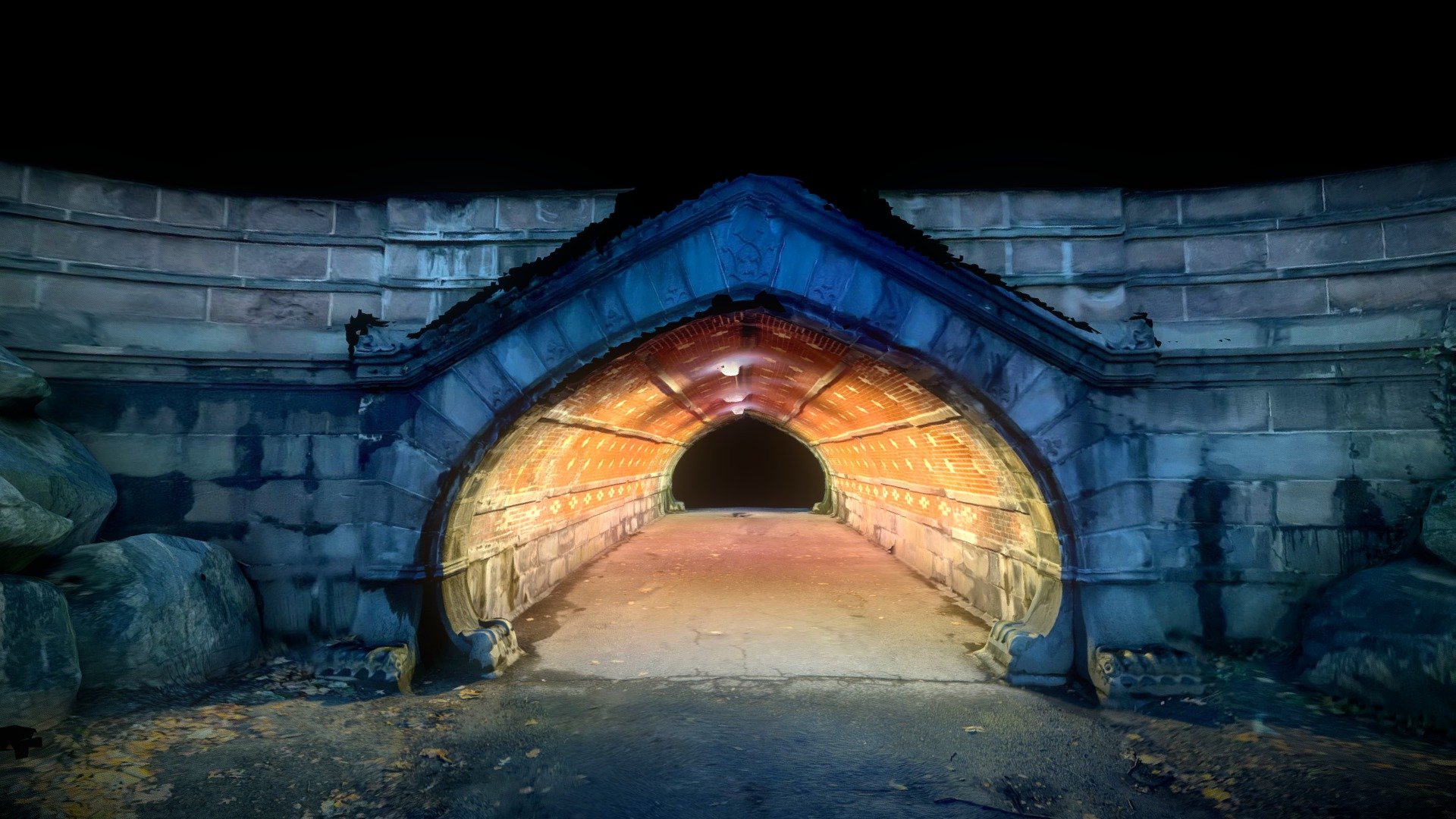 Bridge Tunnel 3D scan 3d model