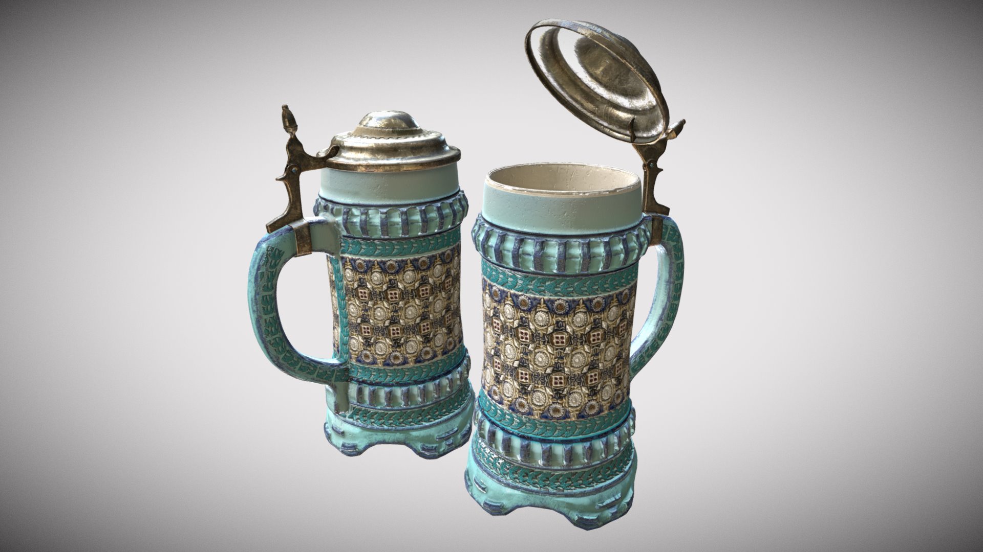 Beer Jugs 3d model