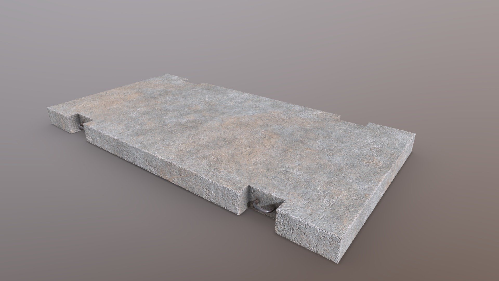 Road plate 3d model