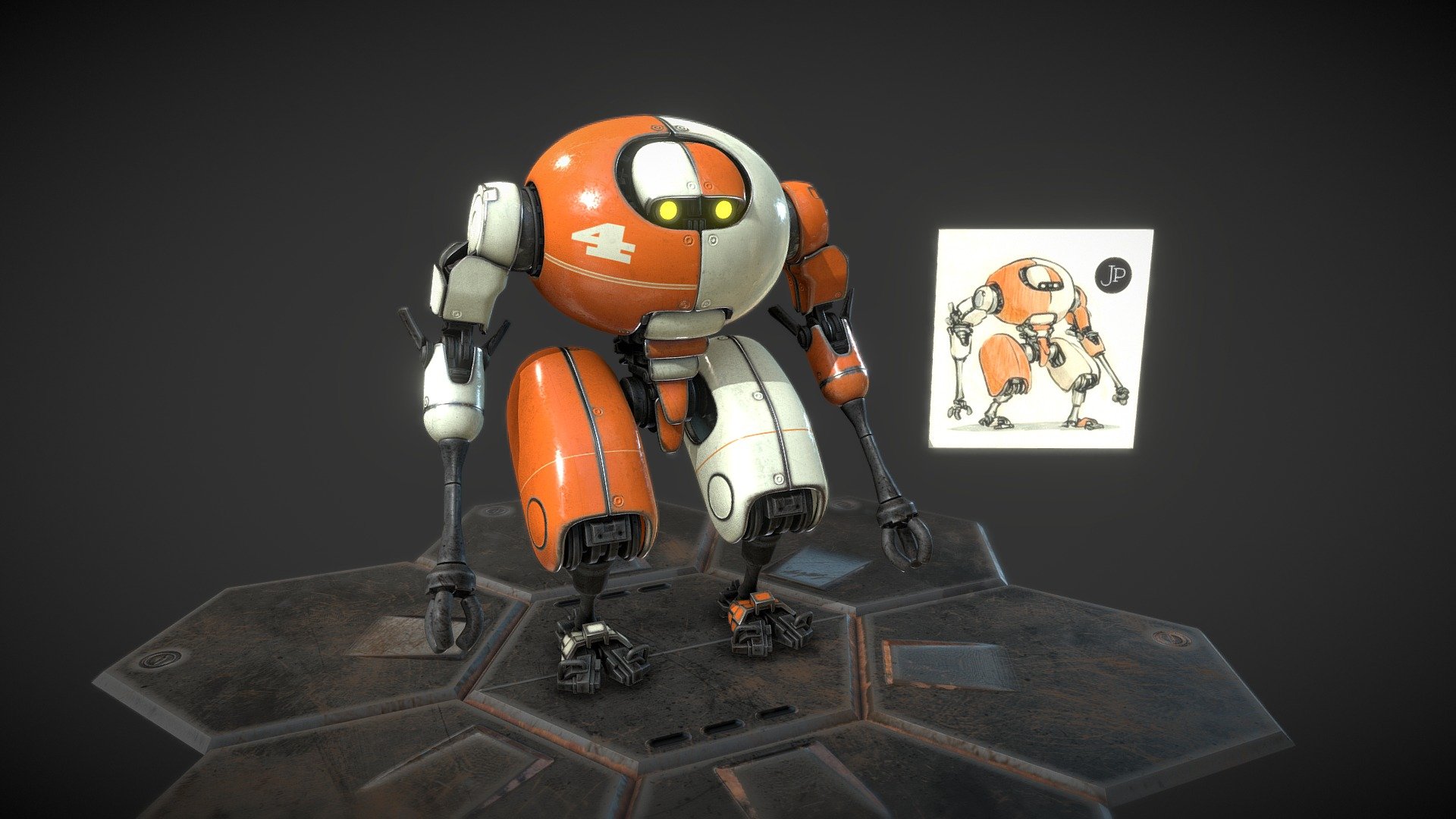 N4 robot 3d model