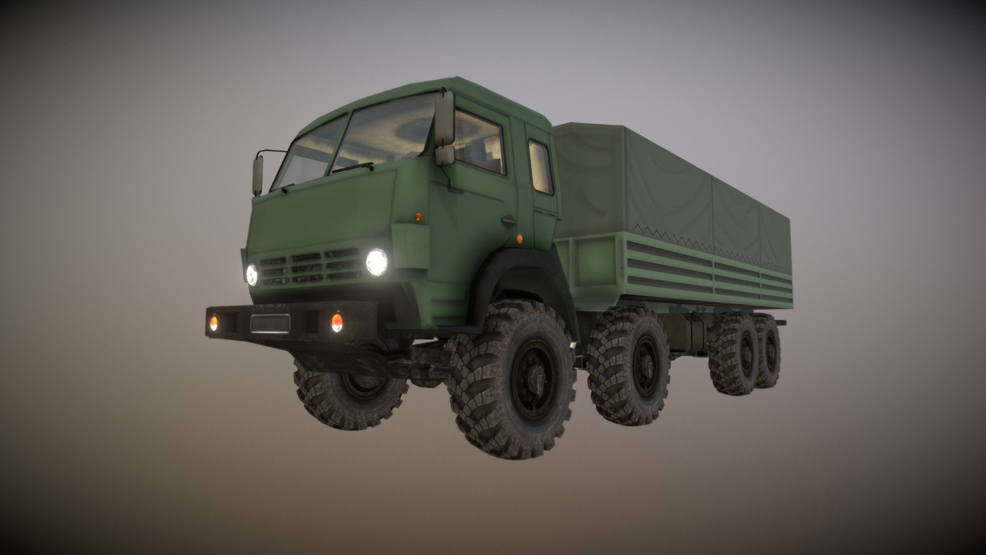 Kamaz8x8 Bort AS SF 3d model