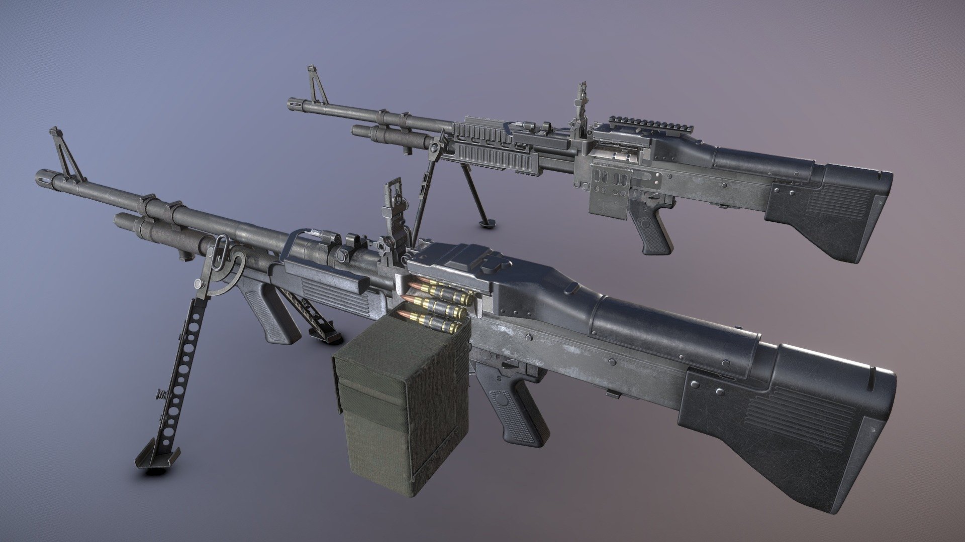 M60E3 and M60E4 3d model