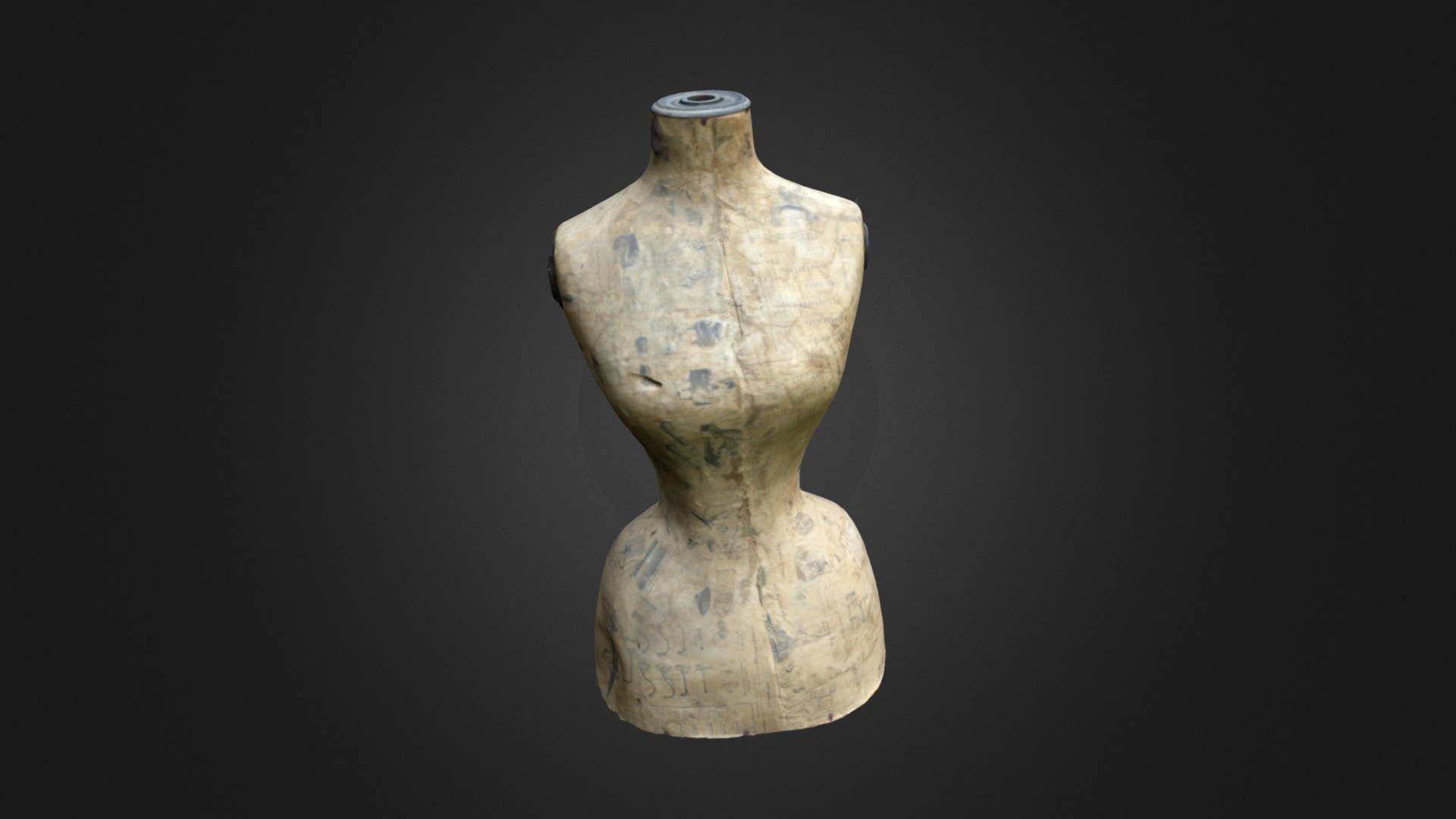 Victorian Dressmaker Dummy scan 3d model