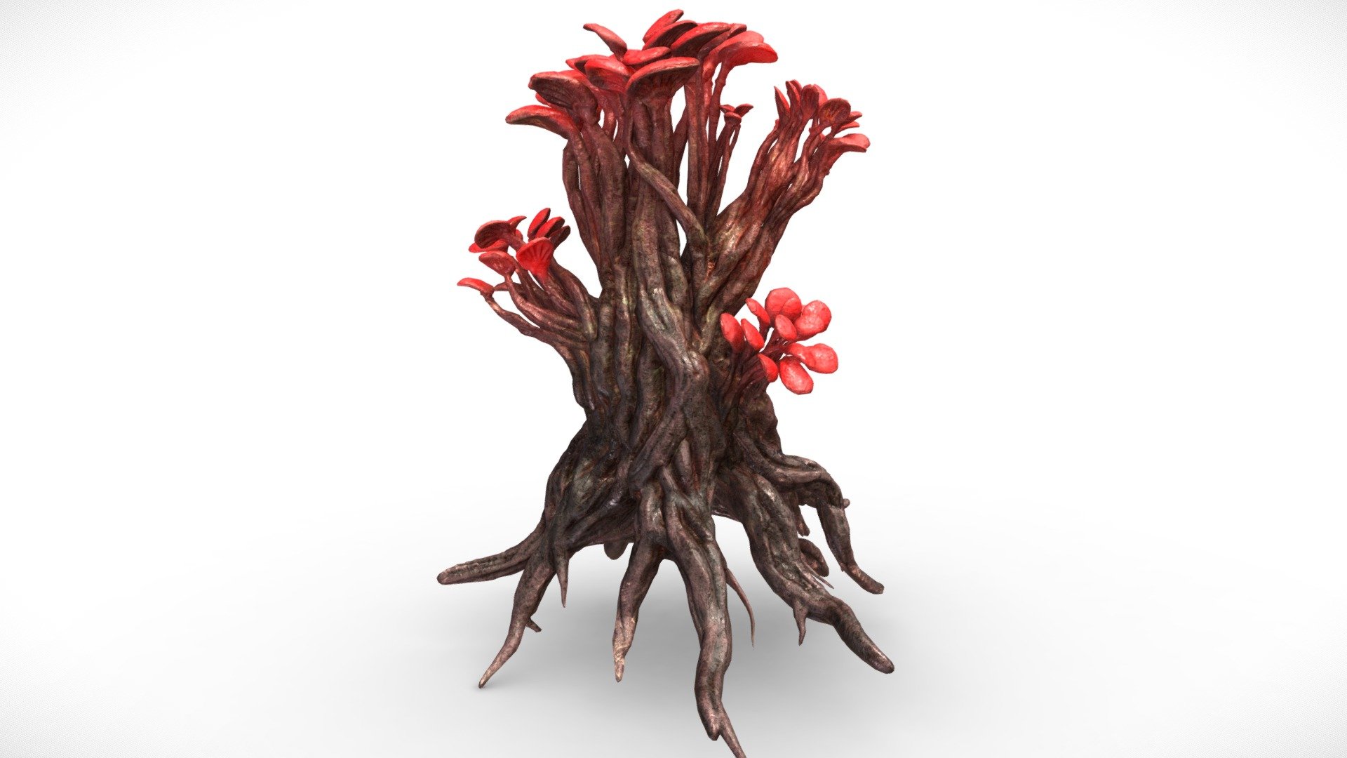 Alien Plant Fantasy Mushroom Tree 3d model