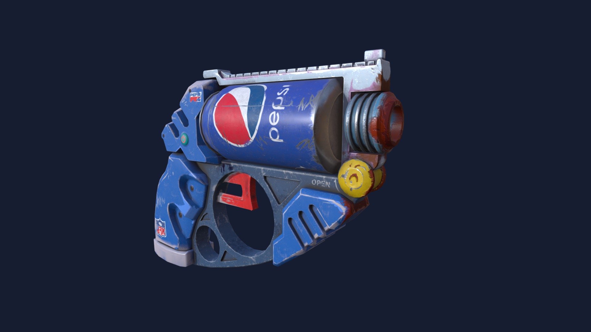 Pepsi gun 3d model