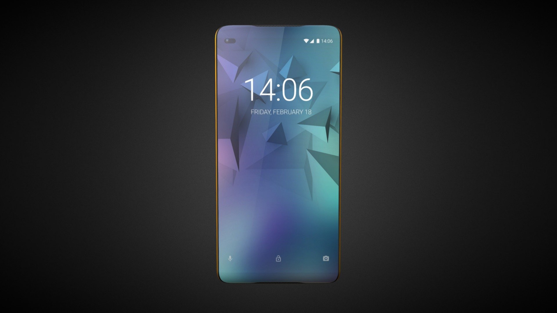 ZERO FRAME Concept Phone 3d model